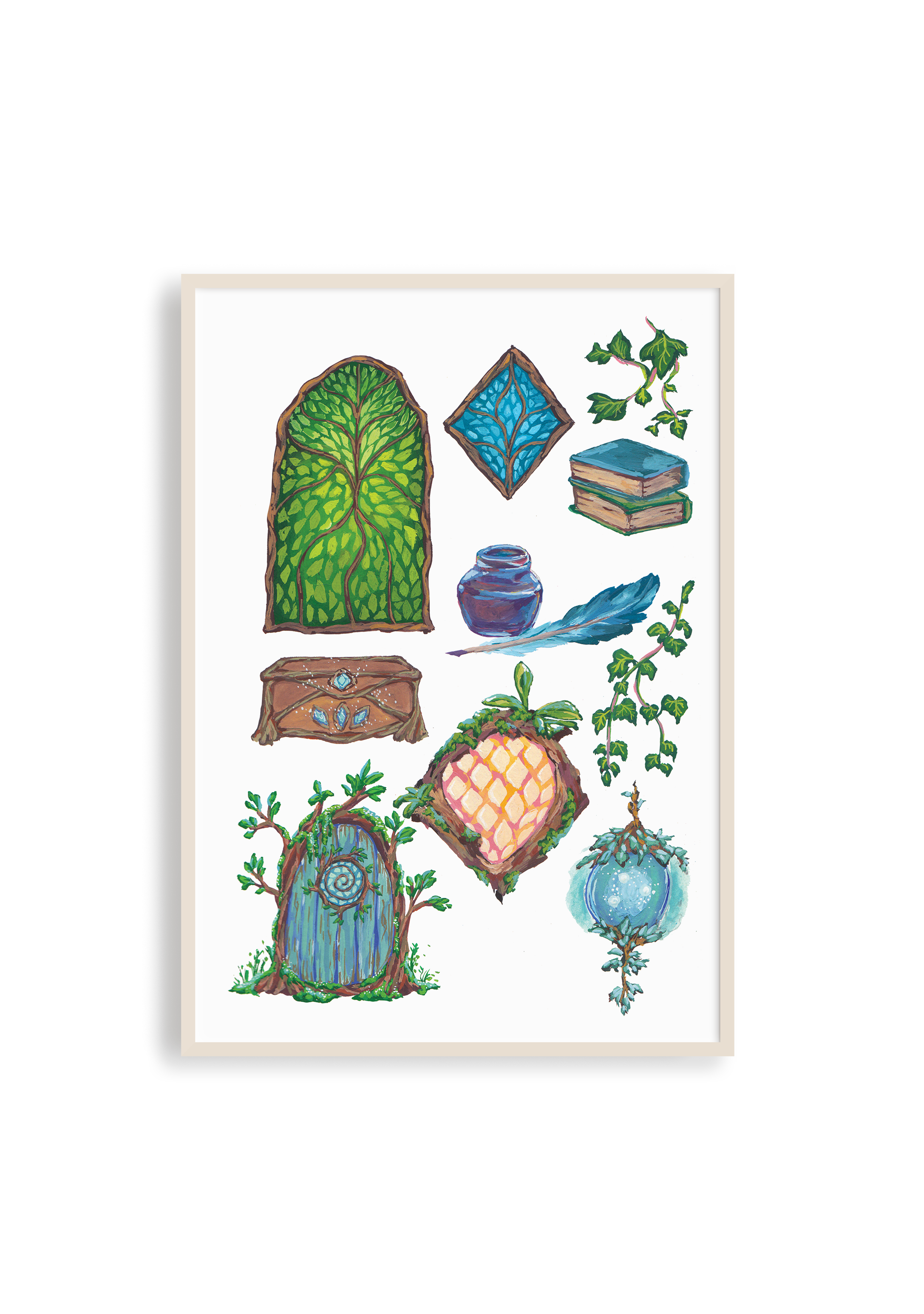 Ivy Wood Treasures Print