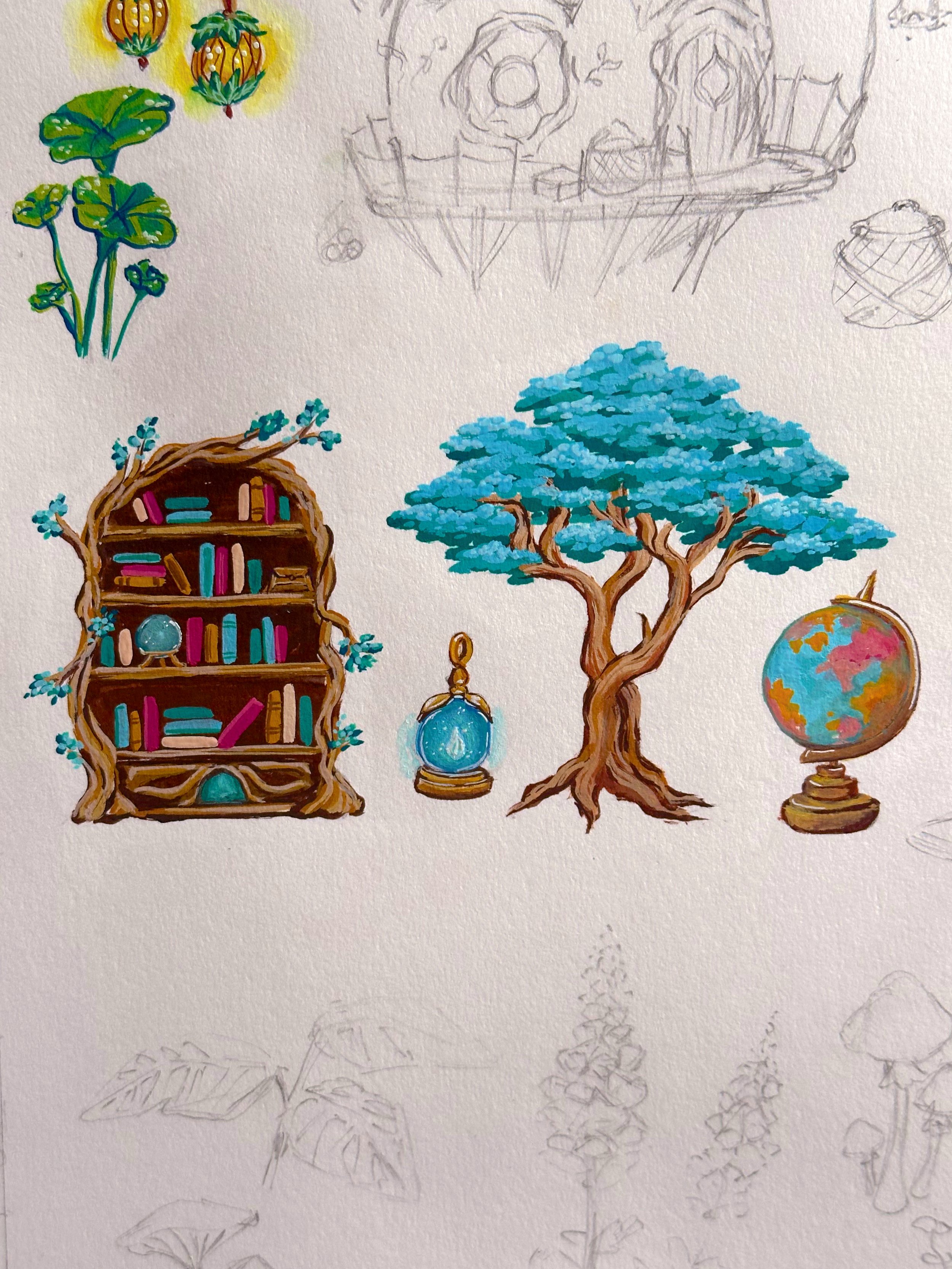 Blue Gouache Tree 2  HC.jpg