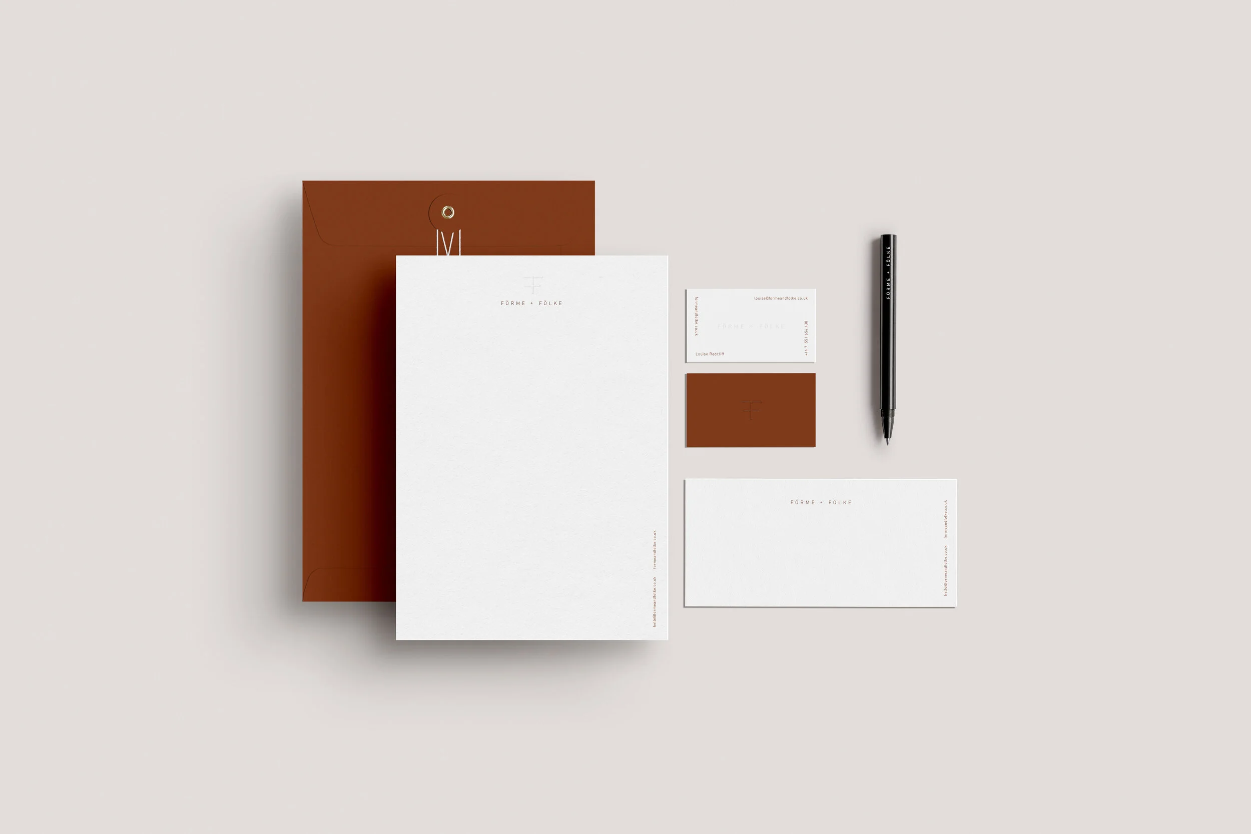 Hamilton business card design