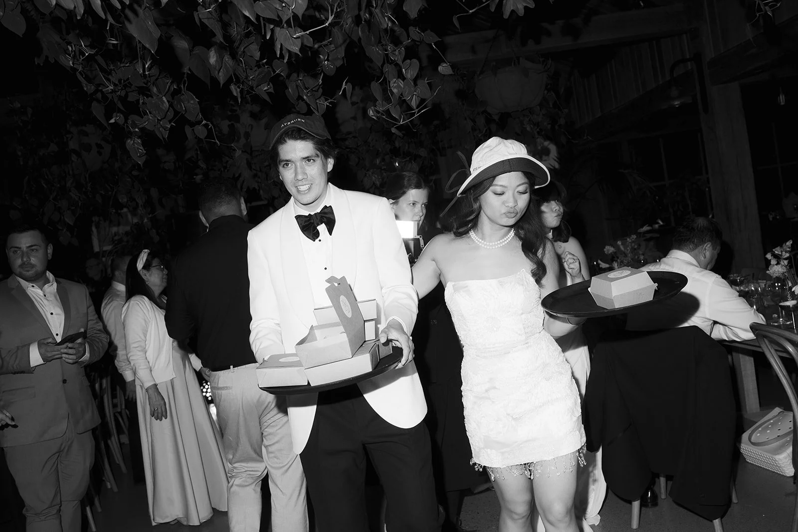 A wedding reception at Ayrburn Queenstown