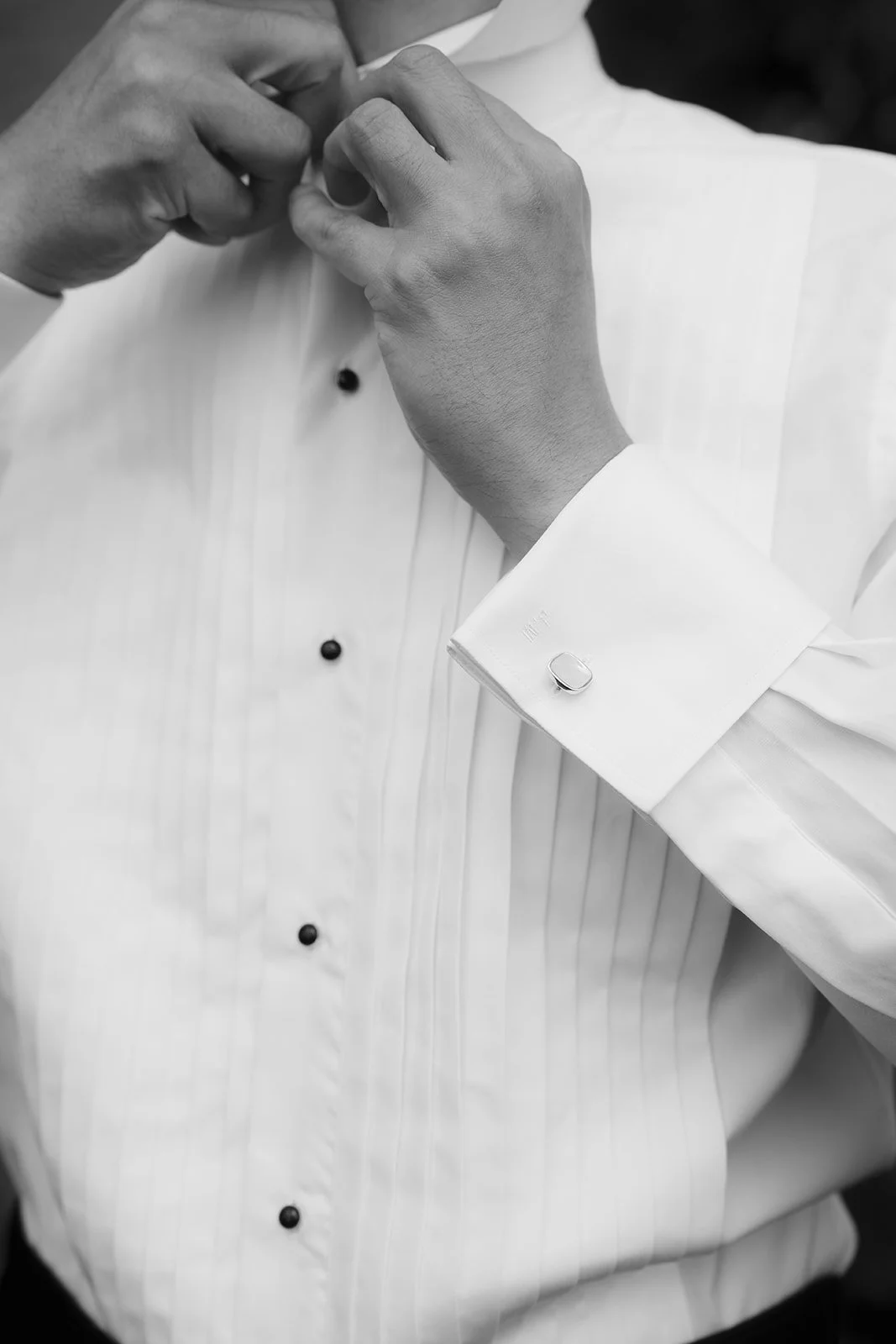 Groom getting ready at Millbrook Resort Queenstown wedding morning