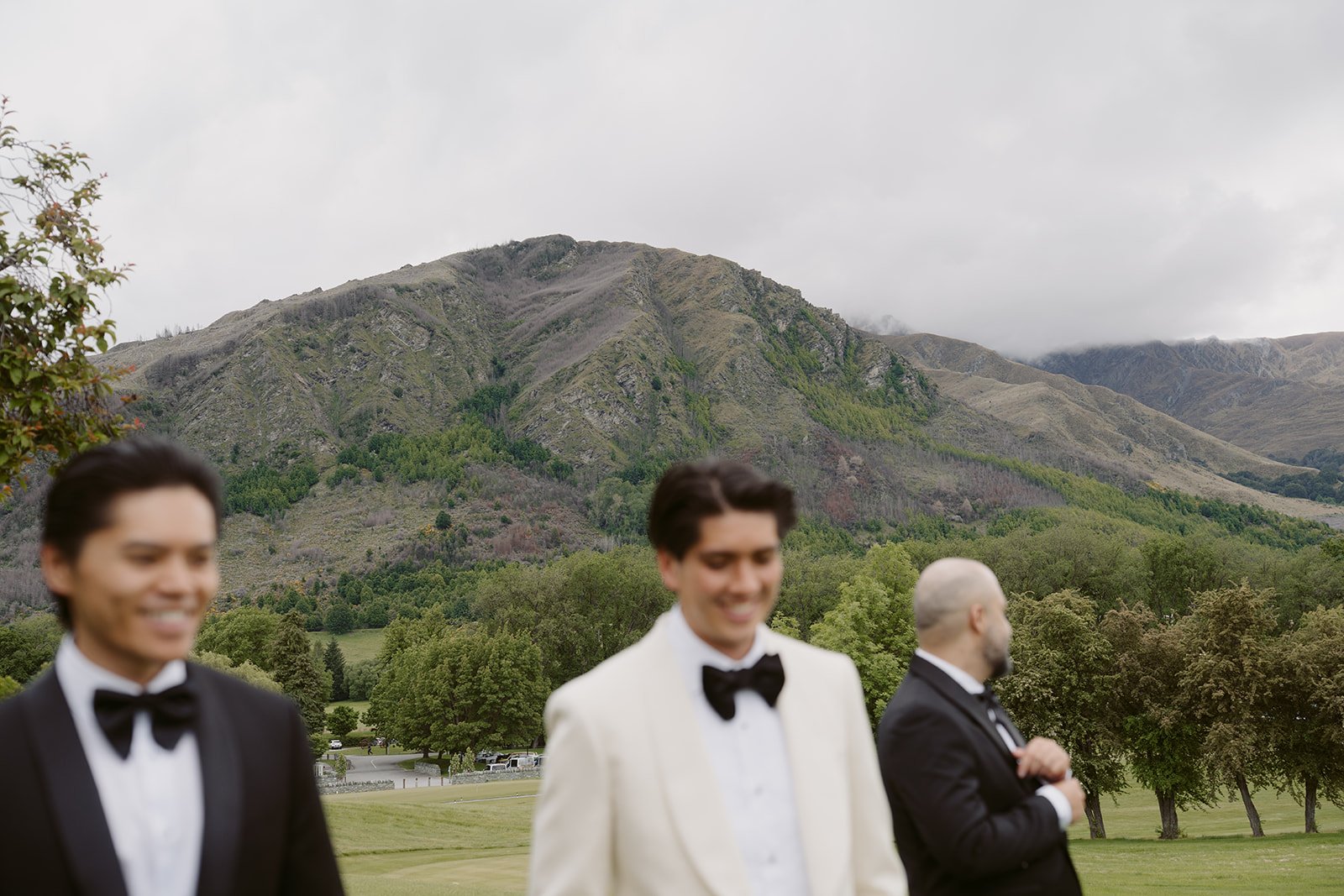 Groom getting ready at Millbrook Resort Queenstown wedding morning