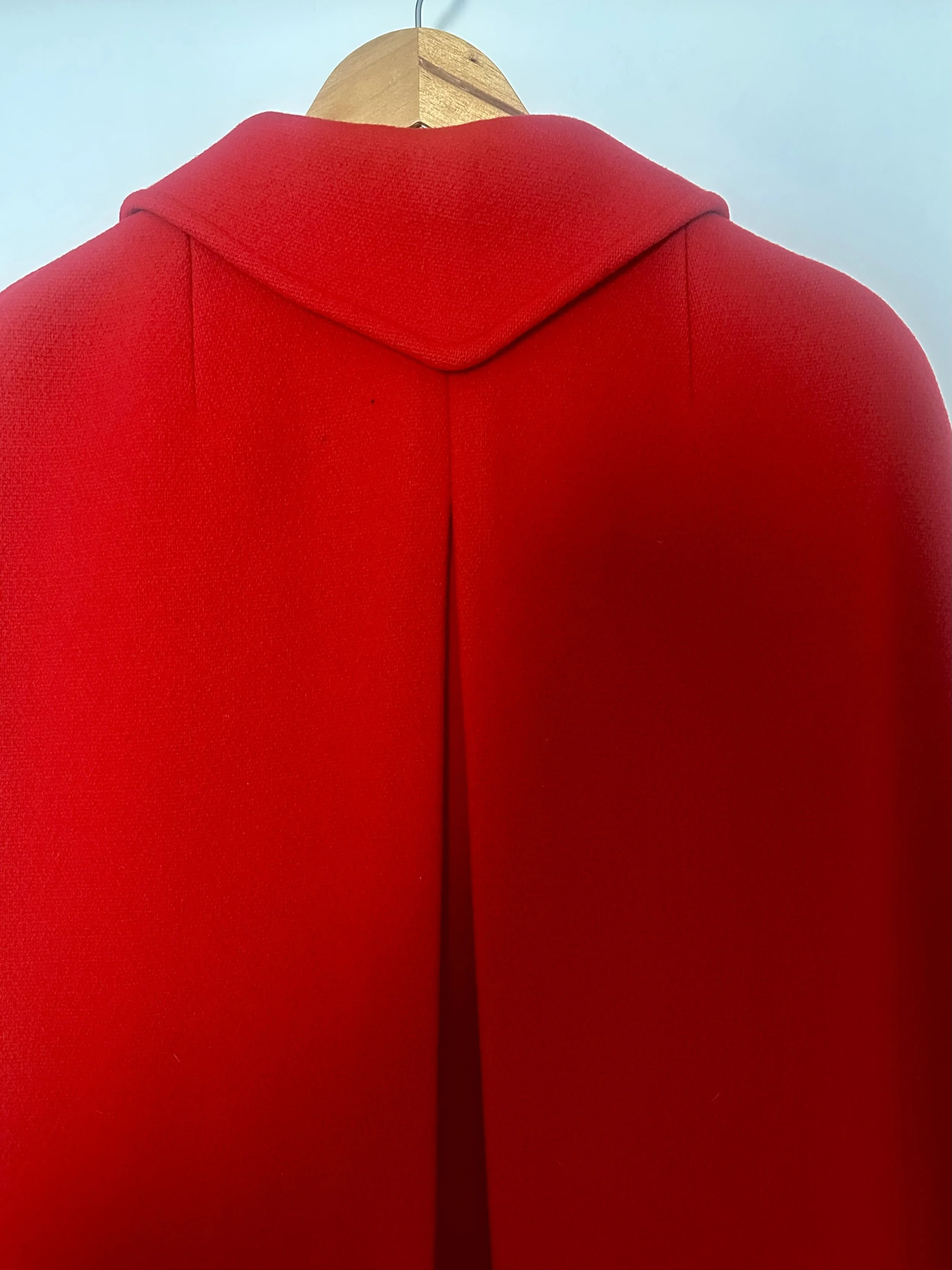 Red Wool Cape