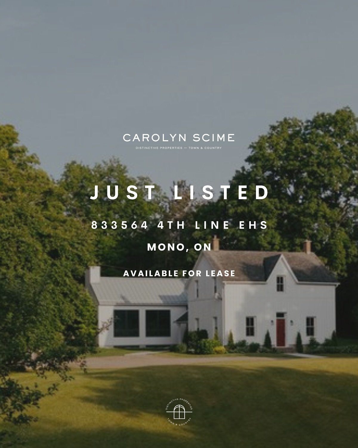 JUST LISTED✨ Available for lease: 833564 4th Line EHS, Mono, ON📍 

Discover a tranquil country escape with this breathtaking 2.8 acre property that perfectly blends historic charm with contemporary elegance. Set in a peaceful rural landscape, this u