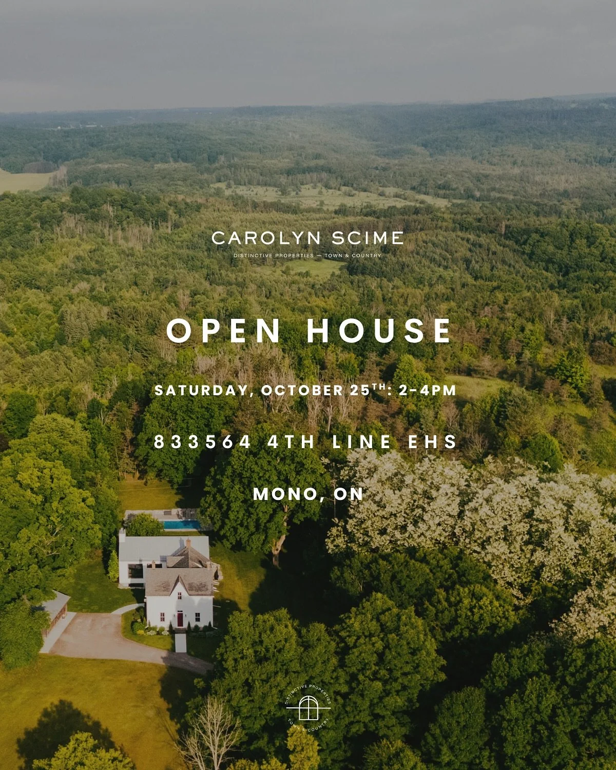 OPEN HOUSE🏡✨ Saturday, October 25th: 2-4PM
833564 4th Line EHS, Mono, ON📍🌲
Welcome to this exceptional country retreat in Mono Township, where historic charm and modern living come together beautifully. 
This stunning property features an origi