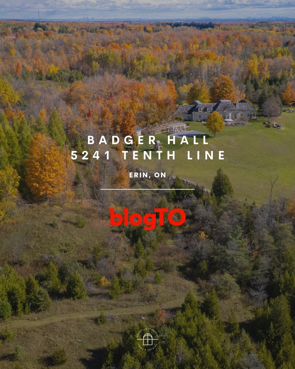 Badger Hall 🏡✨ 5241 Tenth Line, Erin, ON📍

&lsquo;If you&rsquo;ve ever fantasized about escaping Toronto for a sprawling countryside estate where the only neighbours are deer, birds, and maybe a very chill fox, 5241 Tenth Line in Erin, Ont.&nbsp;mi