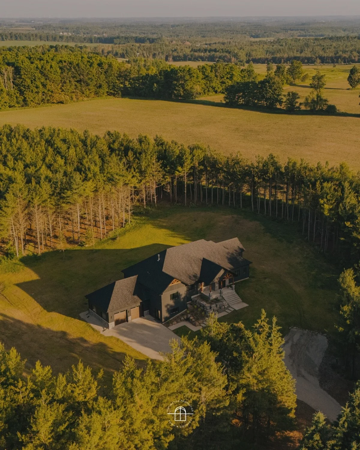 Privacy among the pines ✨675528 Hurontario Street, Mono, ON📍🌲

Nestled among pine trees on 24 private acres in Mono Township, this newly completed custom home offers 4,800 square feet of thoughtfully designed living space on two floors.&nbsp;

The 