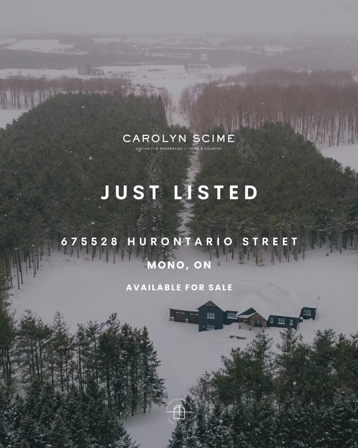 Just Listed✨ 675528 Hurontario Street, Mono, ON📍🌲

Nestled among pine trees on 24 private acres in Mono Township, this newly completed custom home offers 4,800 square feet of thoughtfully designed living space on two floors.&nbsp;

The main level f