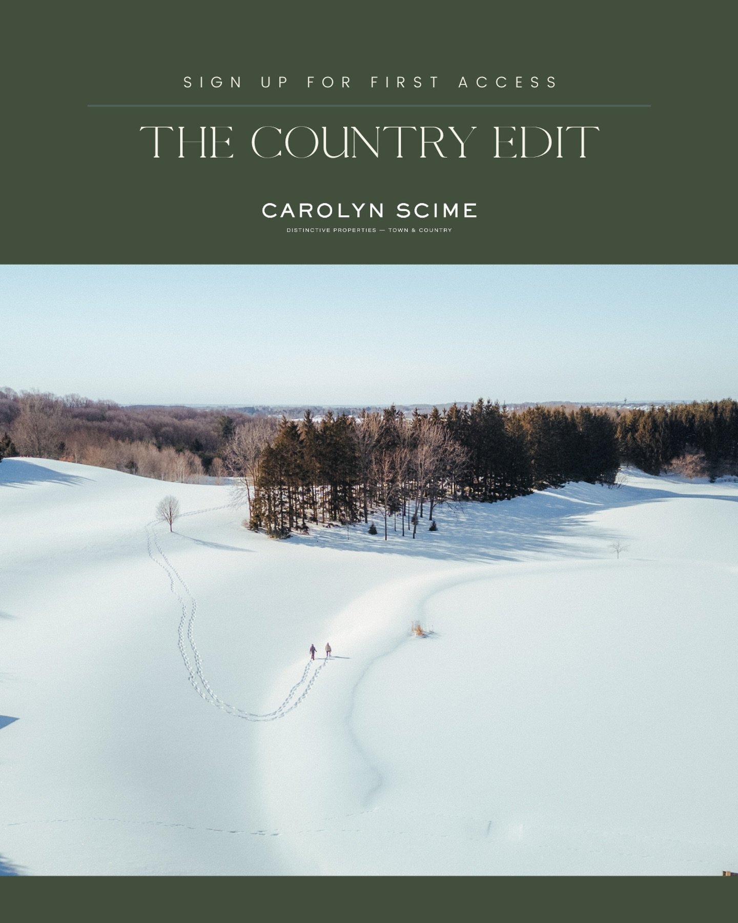 For first access to our monthly newsletter, The Country Edit, as well as new listings, sign up via the link in our bio 🔗📰✨

Next one will be in your inbox tomorrow 📥!

#carolynscime #carolynscimerealestate #thecountryedit #ontariorealestate #ontar