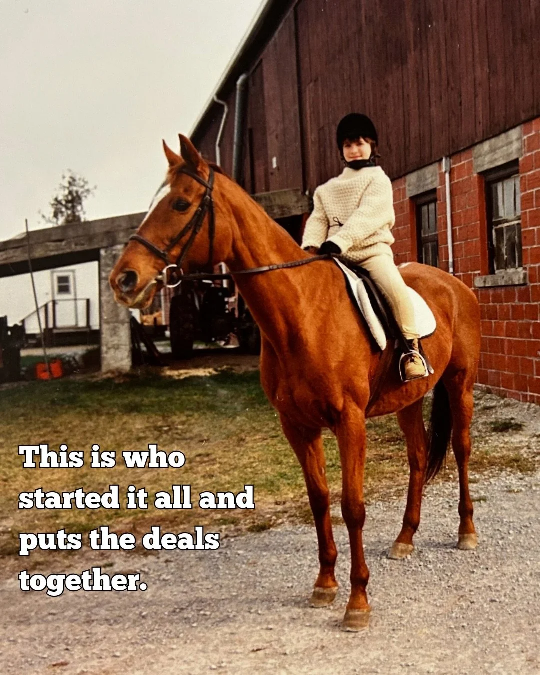 Our team is built on a lifelong love of the equestrian and country lifestyle. It&rsquo;s a passion that shapes how we see, showcase, and represent country properties - plus, it&rsquo;s given us plenty of questionable childhood fashion moments along t