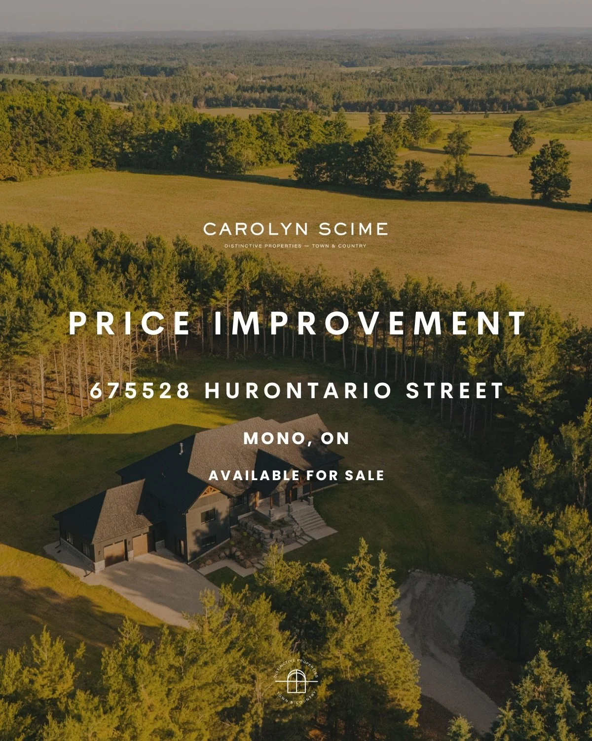 Price Improvement✨ 675528 Hurontario Street, Mono, ON📍

Nestled among pine trees on 24 private acres in Mono Township, this newly completed custom home offers 4,800 square feet of thoughtfully designed living space on two floors.&nbsp;

The main lev