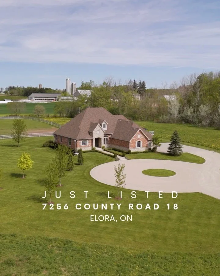 Just Listed✨ 7256 County Road 18, Elora, ON📍

Minutes from the charming Village of Elora, this exceptional property is set on 30 acres of rolling countryside, with a beautiful blend of open pastures, park-like grounds, and two crystal-clear ponds. S