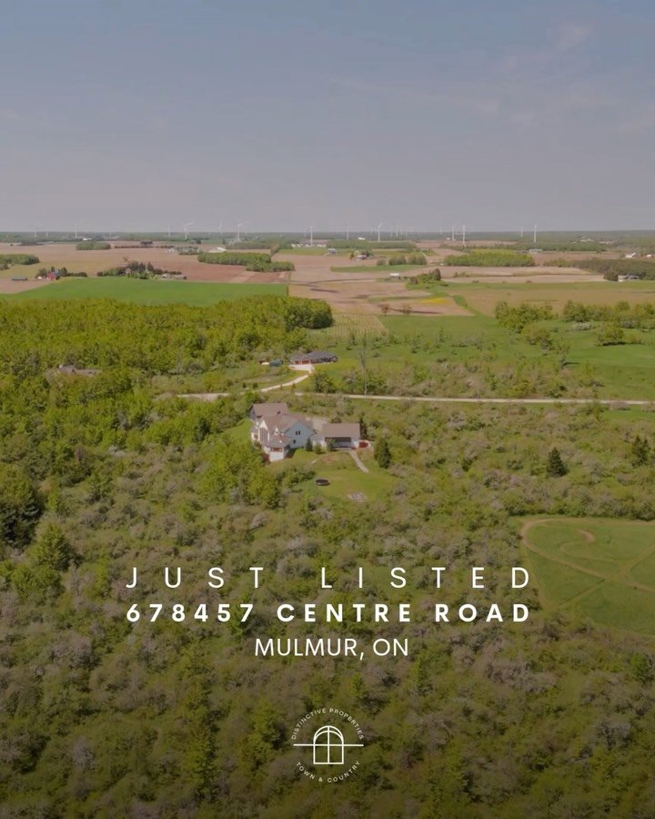 Just Listed✨ Summit House: 678457 Centre Road, Mulmur, ON📍

Welcome to Summit House &mdash; a custom-built country retreat set on 20 spectacular acres in the rolling hills of Mulmur. Designed to capture breathtaking 180-degree views, this exceptiona