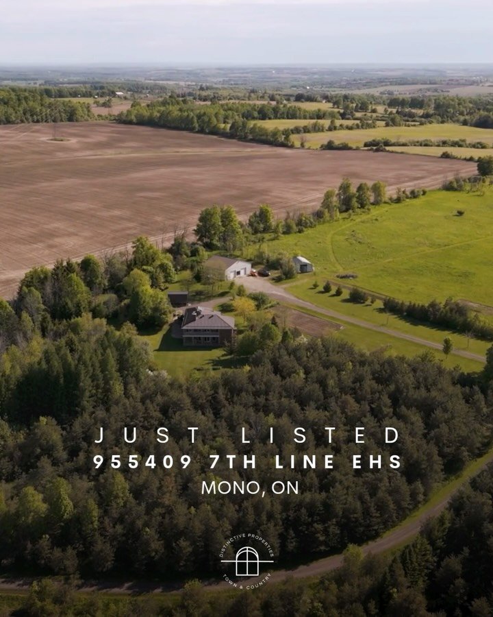 Just Listed✨955409 7th Line EHS, Mono, ON📍

Set in the rolling hills of Mono Township, this exceptional 29-acre country estate offers the peace, privacy, and natural beauty that so many seek but rarely find. A long, winding driveway leads through to