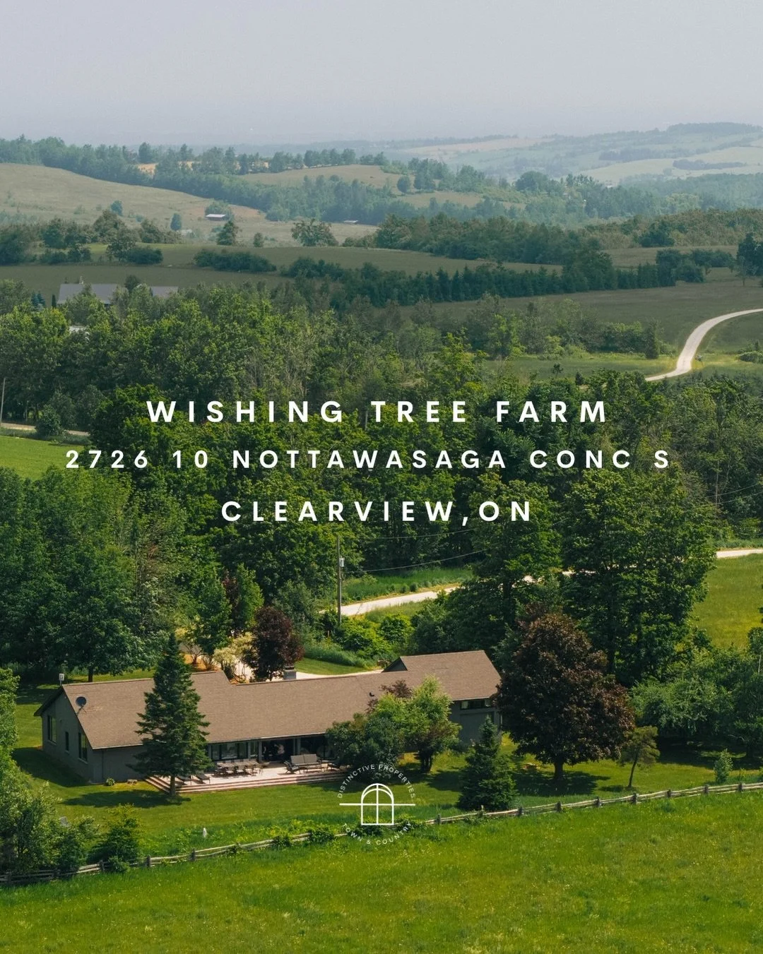 Wishing Tree Farm 🌳

Set on 98.6 acres of rolling fields and mature woods near Creemore, this beautifully renovated country retreat is all about privacy, space and a slower pace of living.

A long private drive leads to a light-filled bungalow with 