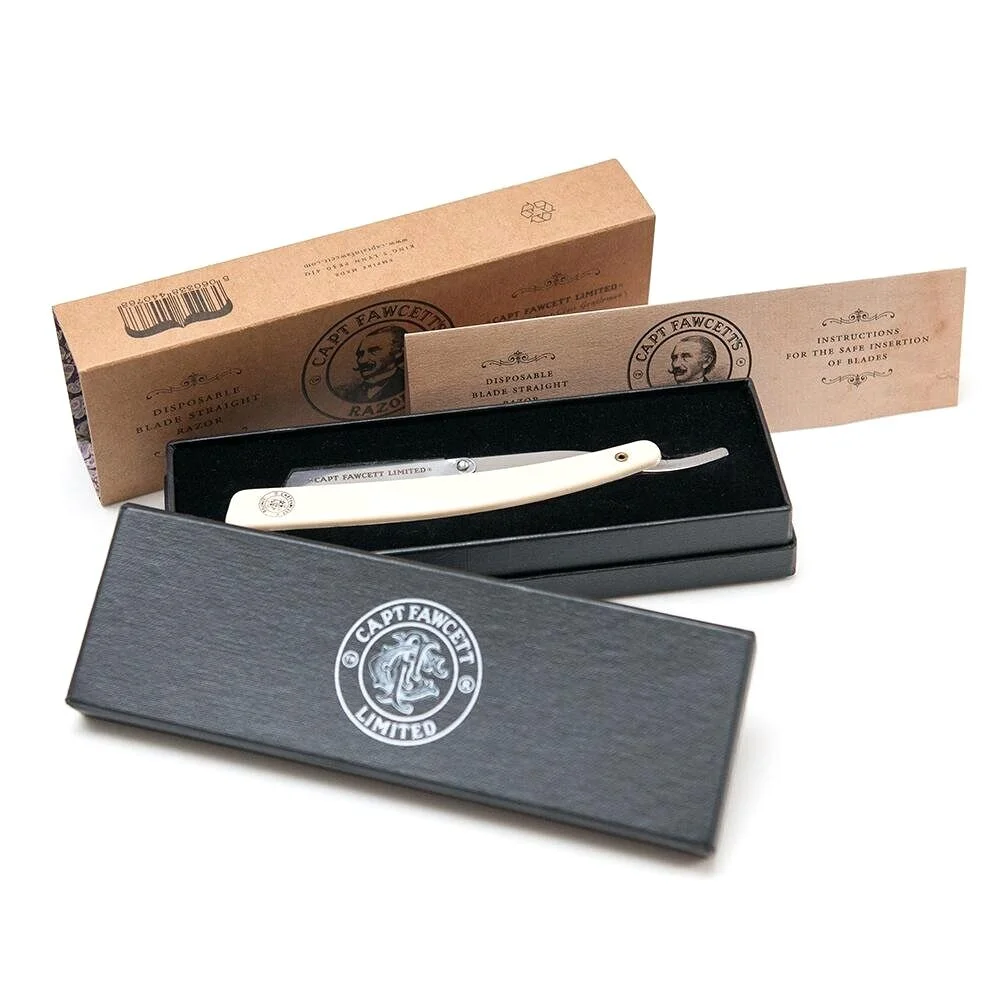 Captain Fawcett’s Disposable Blade Straight Razor