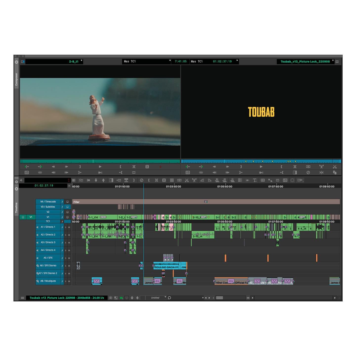 Picture Lock &quot;Toubab&quot;
Directed by Marie-Camille Loutan &amp; Valentine Coral
@live_your_emotion @tipimages_productions 
.
.
.
#timeline #avidmediacomposer @avid.mediacomposer #filmediting #film #movie #switzerland