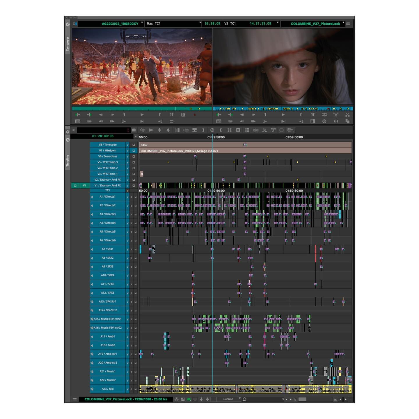 Picture Lock &quot;Colombine&quot;
Directed by Dominique Othenin-Girard
Official Release 09.11.22 ✨
@dreampixies_production 
.
.
.
#timeline #avidmediacomposer @avid.mediacomposer #filmediting #film #movie #switzerland