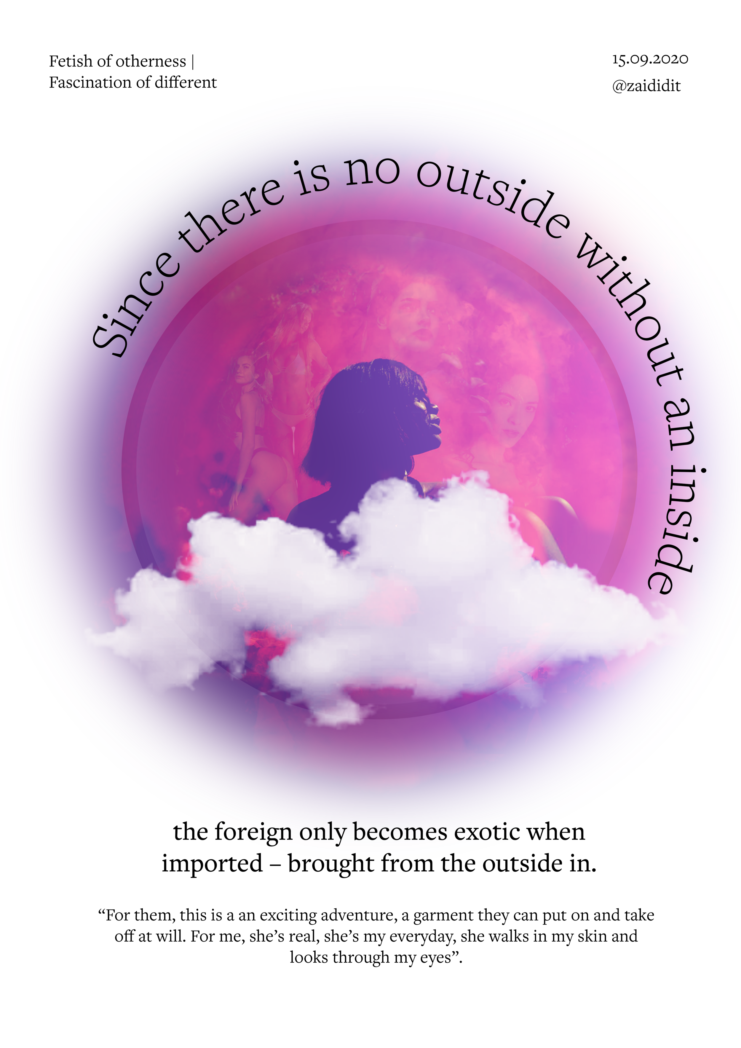 Fetish of otherness - Poster design
