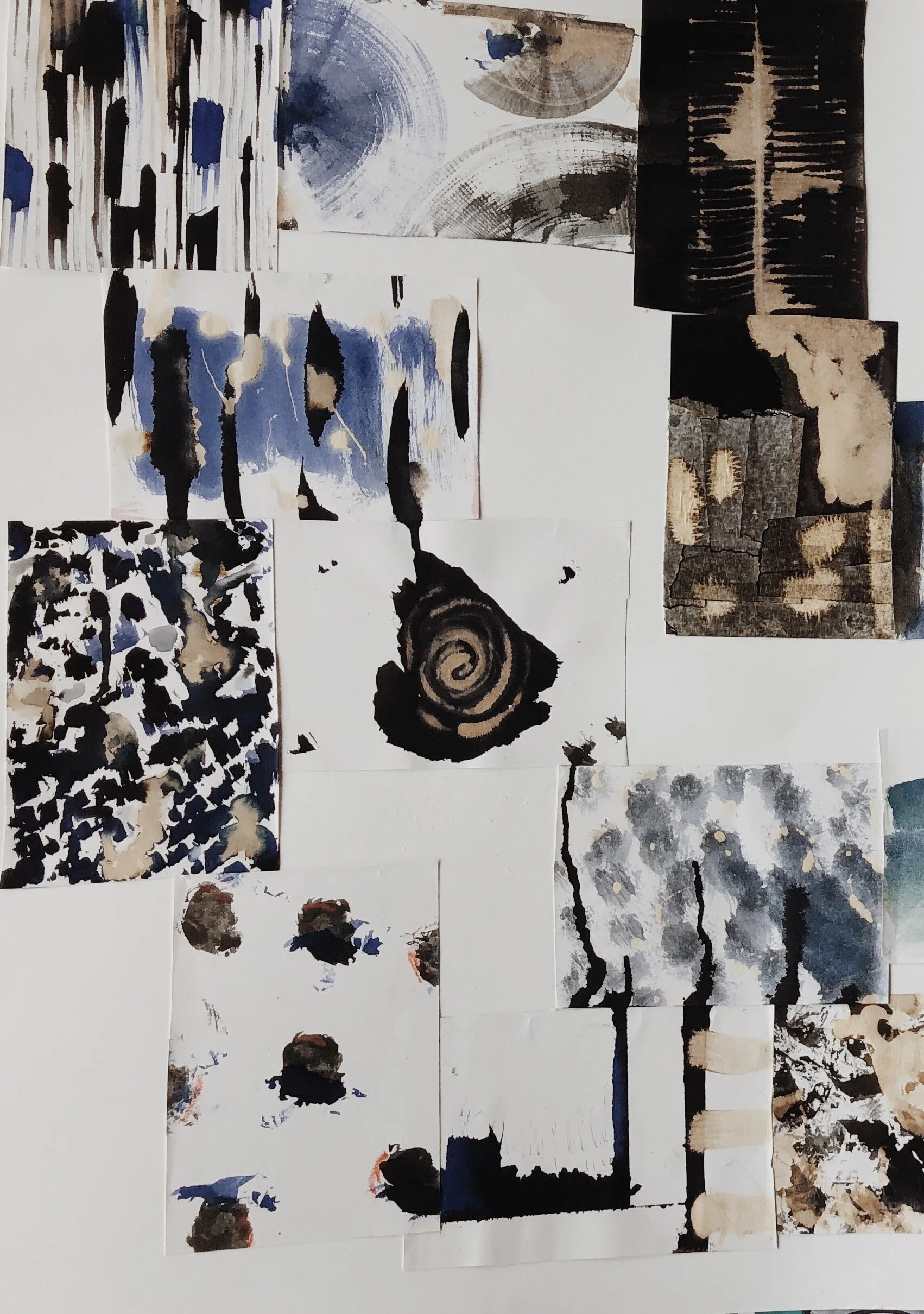 Ink and bleach pattern experiment