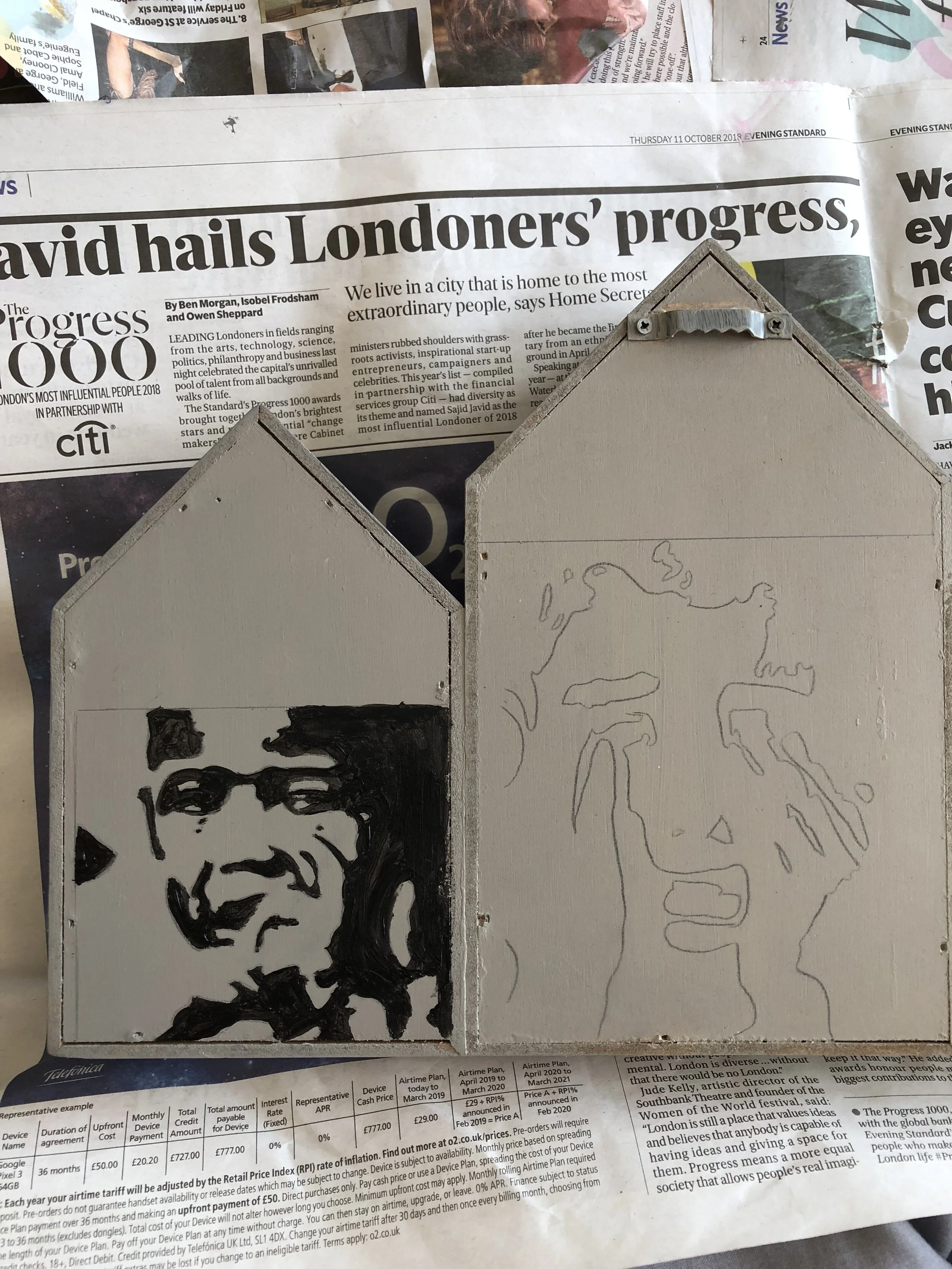The Paintings On My House - Process