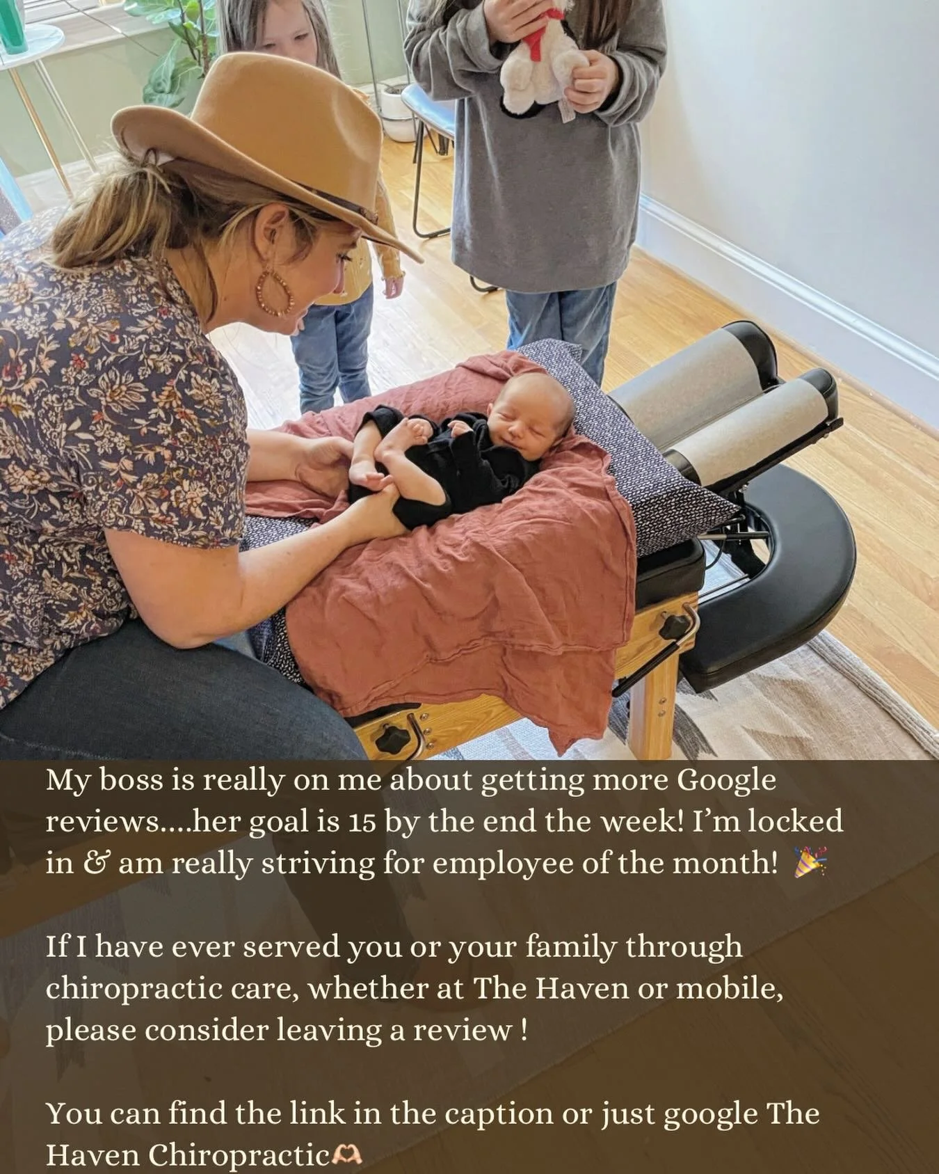 My boss is ambitious &amp; honestly pretty pushy 🤪

So help a solo business owner/entrepreneur out by leaving a quick google review!

In all seriousness, the more google reviews means more visibility &amp; more opportunity for moms &amp; families to