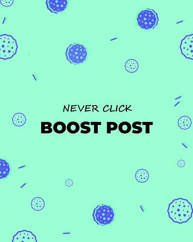 Just don&rsquo;t do it. 🤬
⠀
When you boost a post you are telling Facebook to show your ad to people who are likely to engage with it (like, comment, share, and so on).
⠀
But - what if what you want is to actually drive SALES? I mean, isn&rsquo;t th