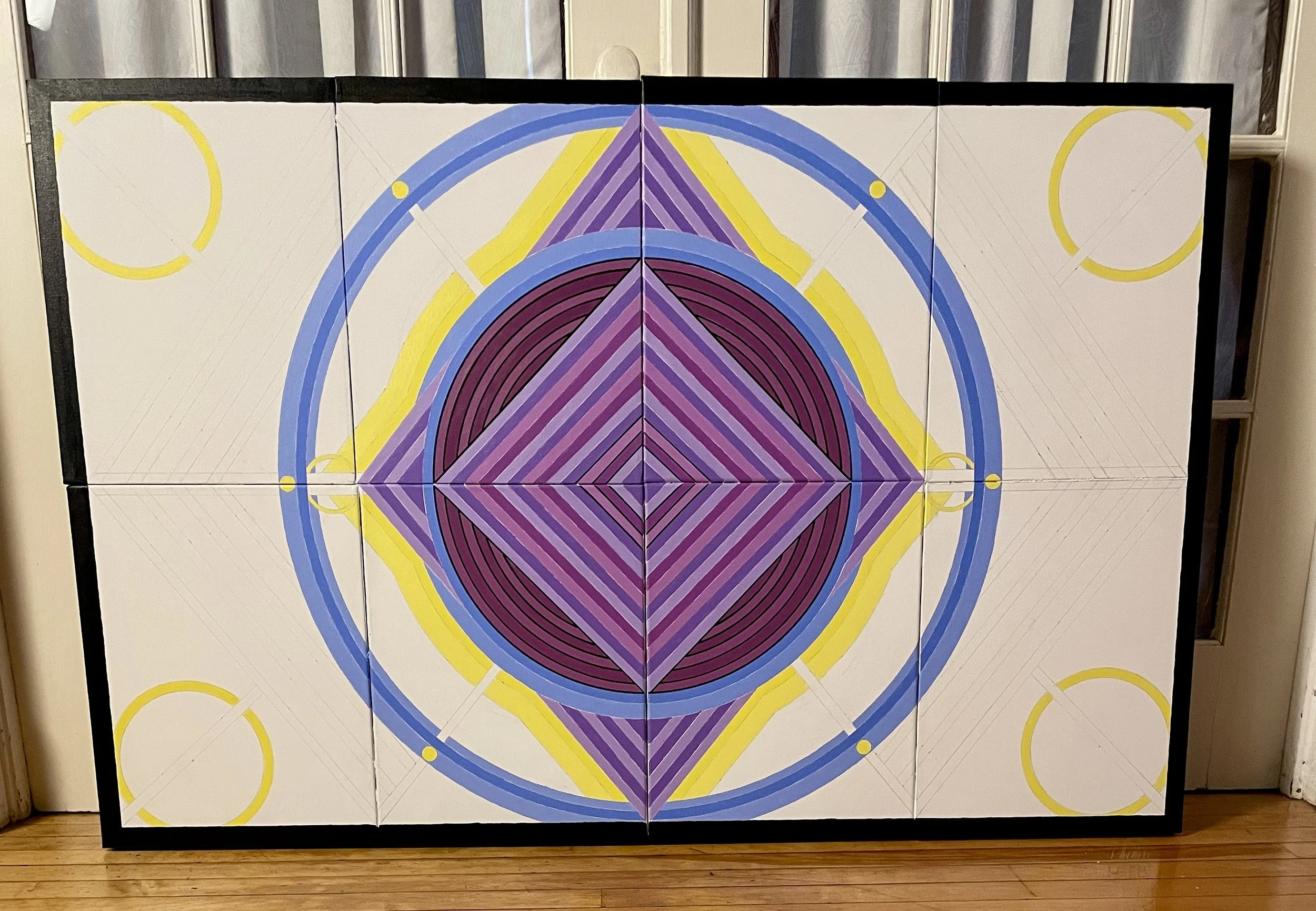 Work in Progress - 56" x 36" – (8 canvases combined)