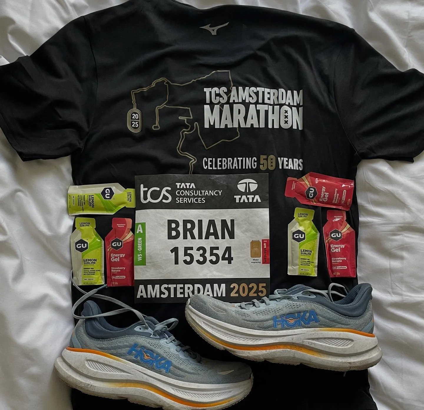 The last goal of my European trip this year. It’s been less than a month since the @berlinmarathon, and now it’s time to knock out the @tcsamsterdammarathon. These shoes are well beyond their mileage, but I think I can pump out another 26