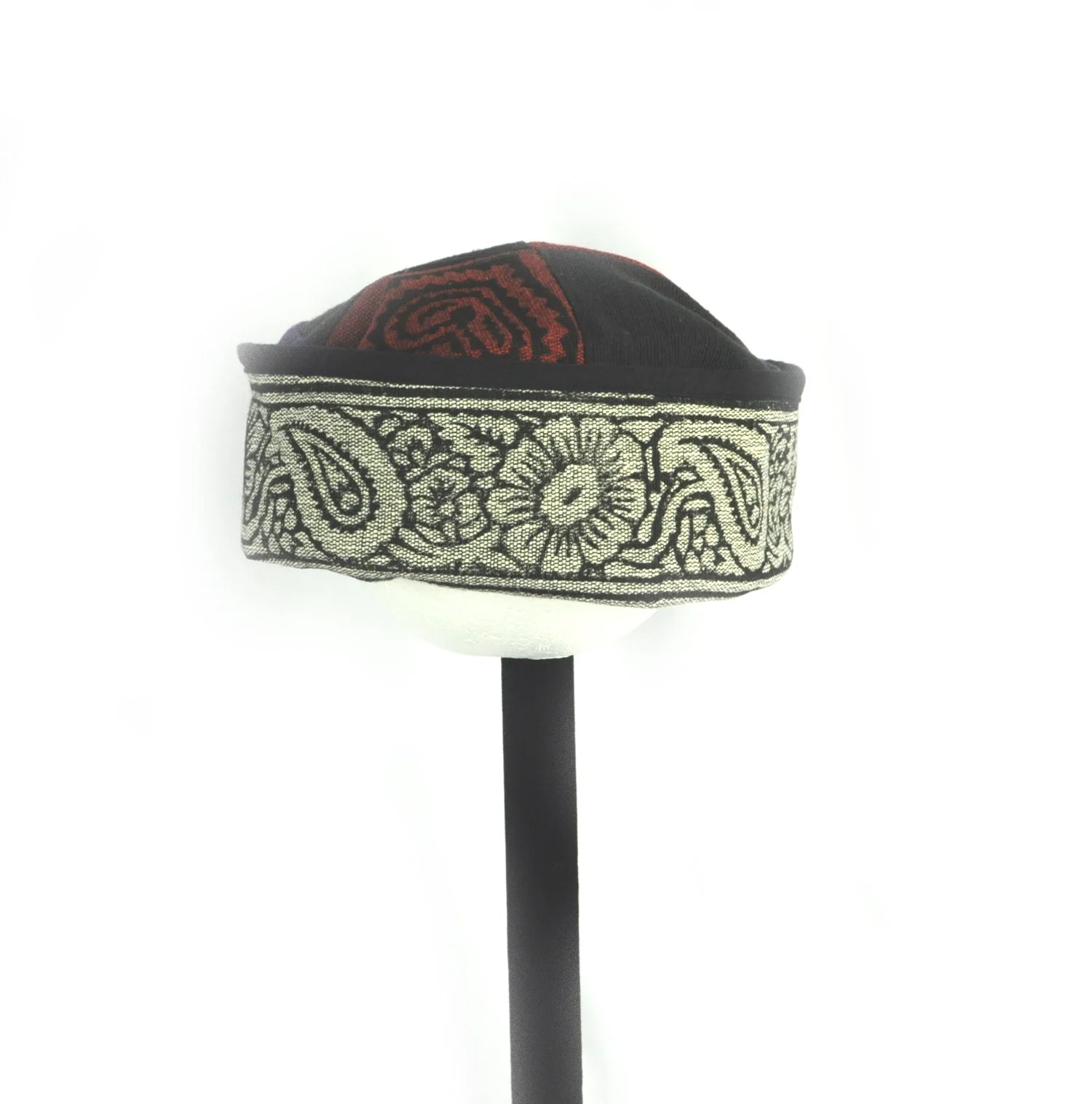 woodblock print hat  L  Nepal  #308