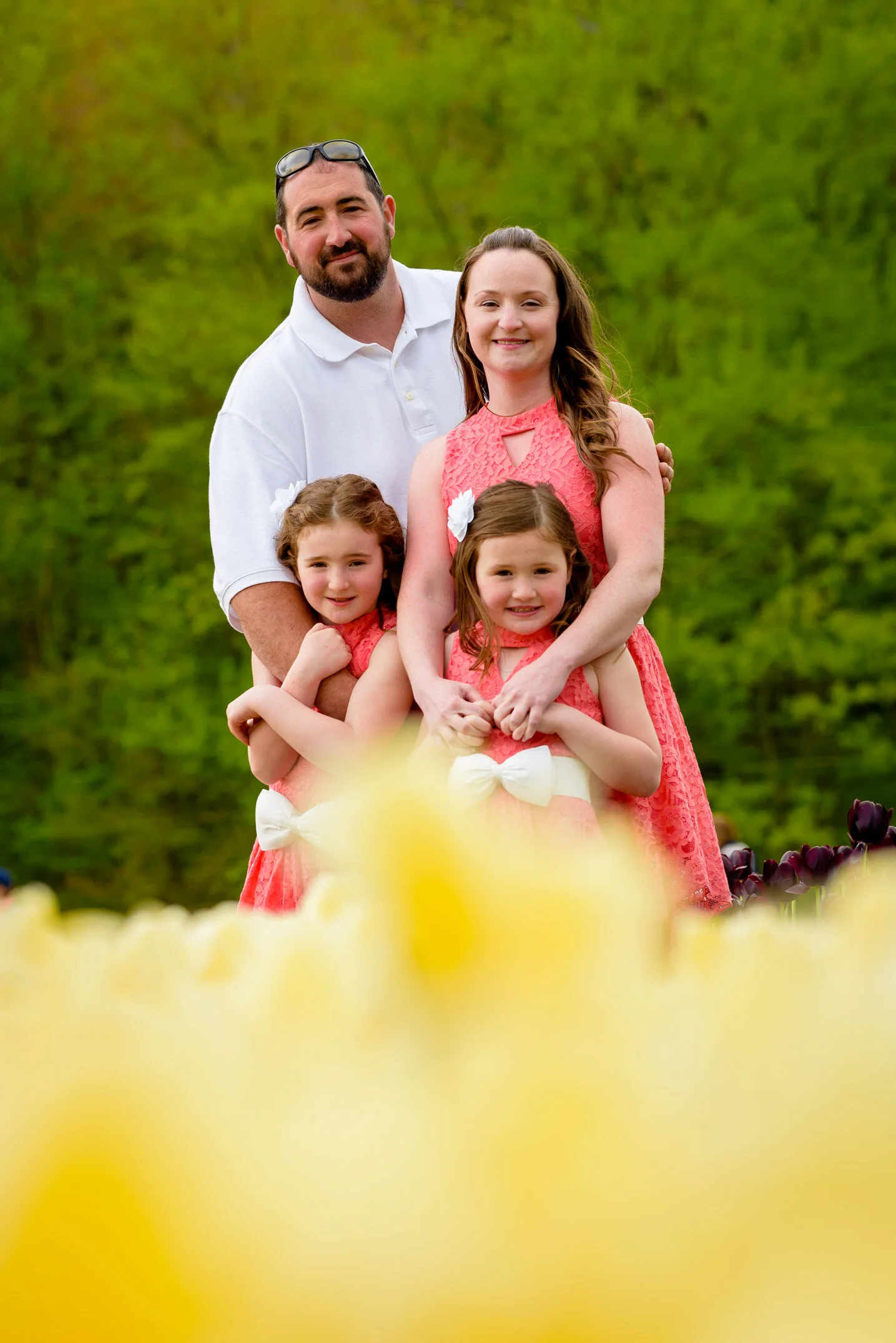 Family Photo at Wicked Tulips Flower Farm