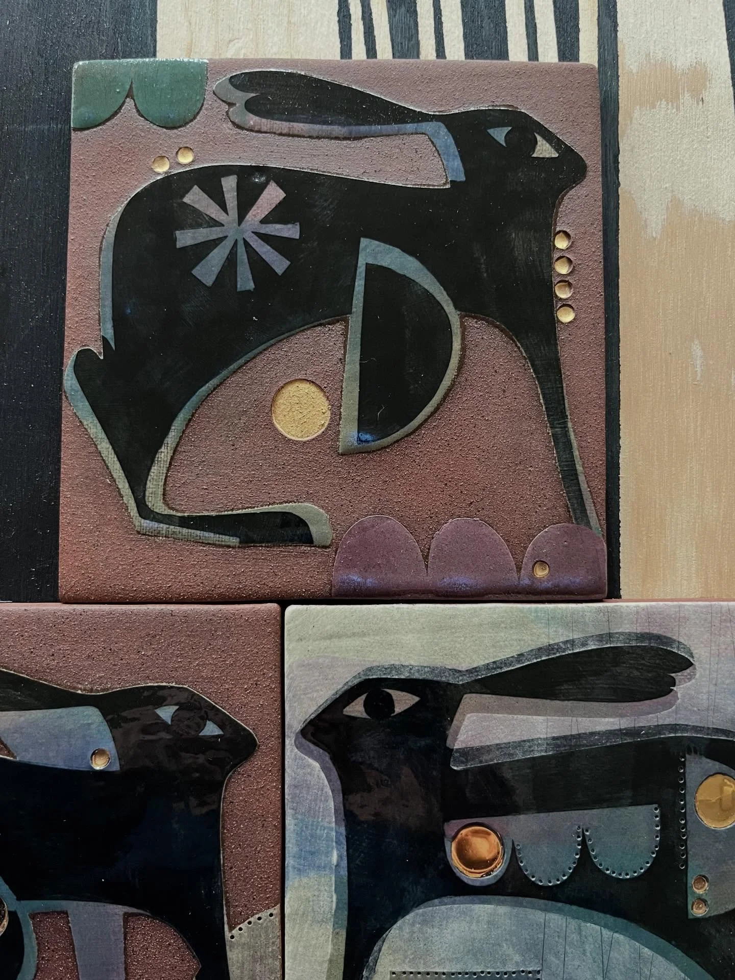 New work available on our website including March Hare tiles. Thank you to all our customers who &lsquo;subscribe&rsquo;. Have a lovely weekend.