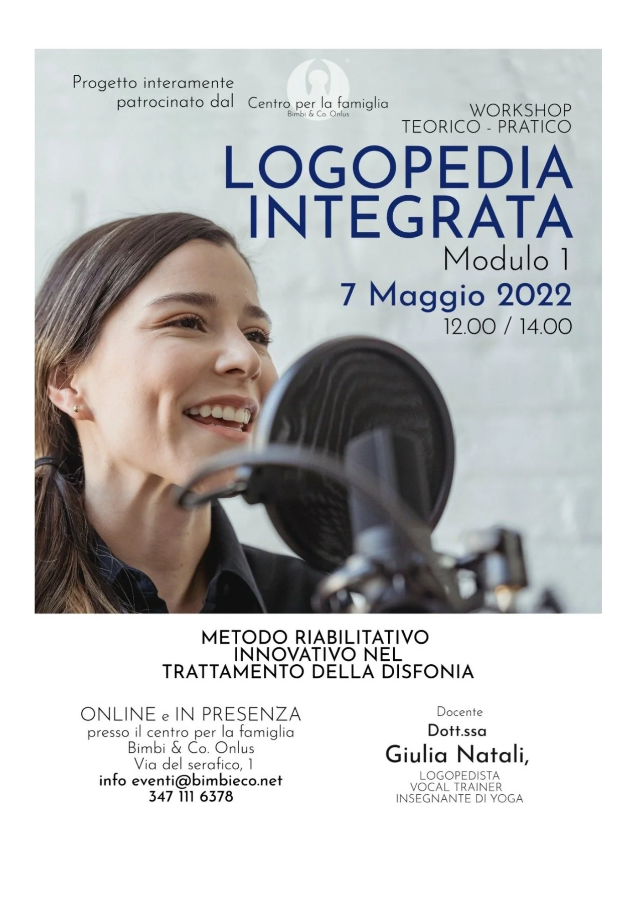 LOGOPEDIA INTEGRATA 1 MODULO - SAB 7 MAGGIO