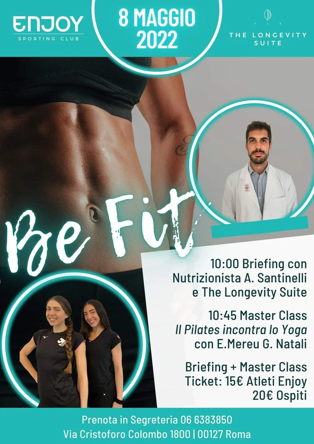 MASTERCLASS DEFINIZIONE ADDOMINALE - DOM 8 MAGGIO