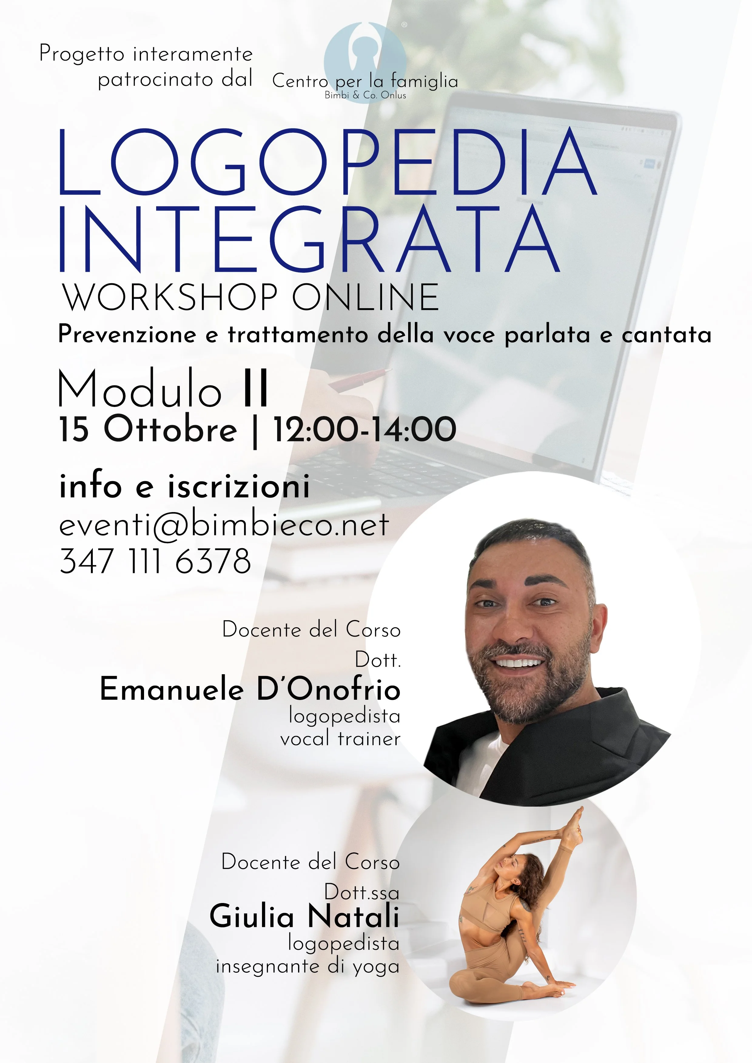 MODULO 2 LOGOPEDIA INTEGRATA - SABATO 15 OTTOBRE 12-14