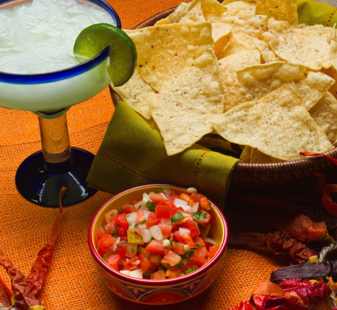 Margaritas and salsa
