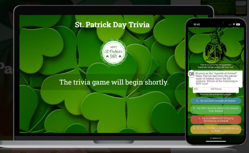 saint patrick's trivia game