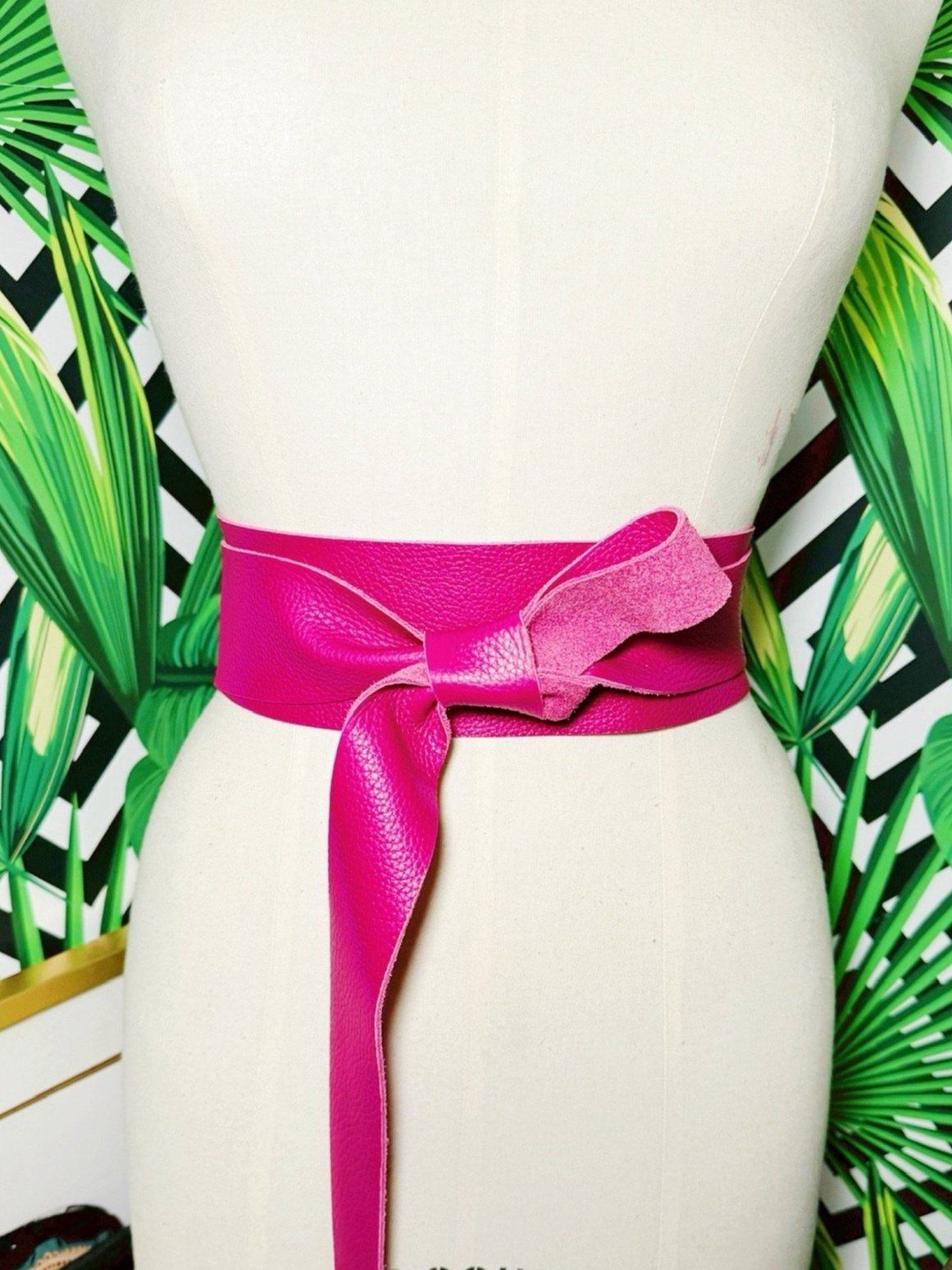 Leather Obi Belt - Extra Long