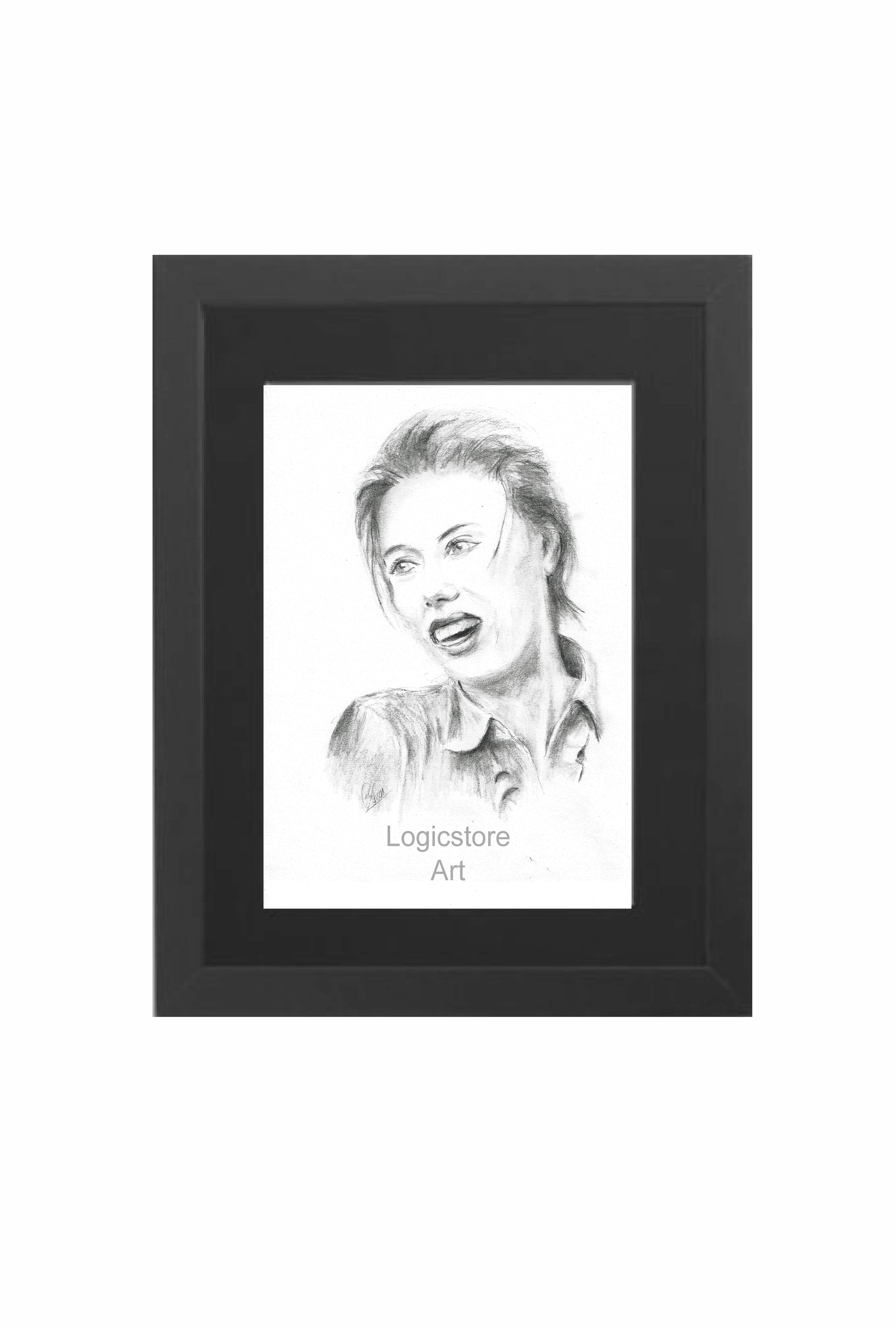 Original sketches in a frame