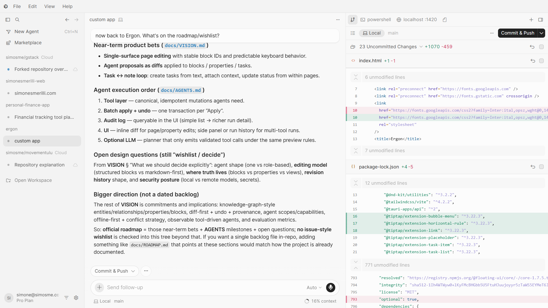 Cursor AI interface
