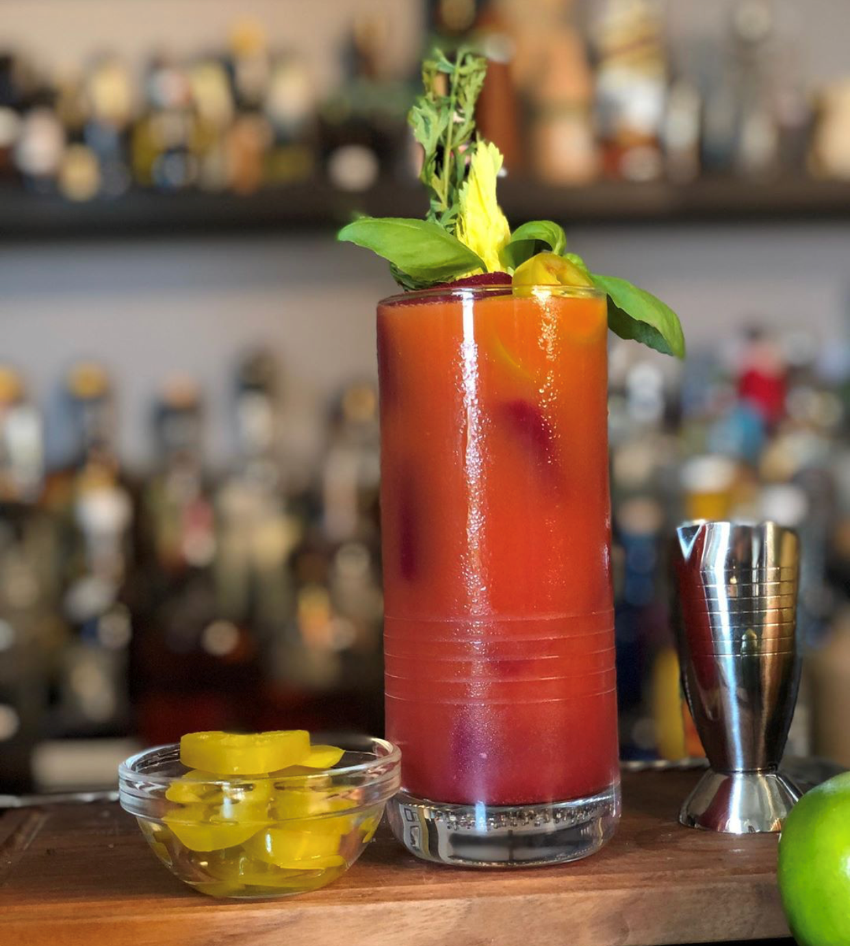 A Fresh &amp; Bright Twist on A Bloody Mary Cocktail