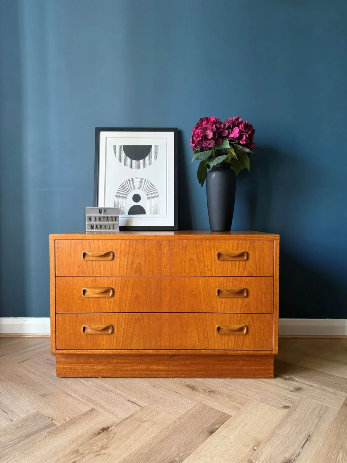 Vintage mid century G Plan E Gomme Fresco teak chest of drawers