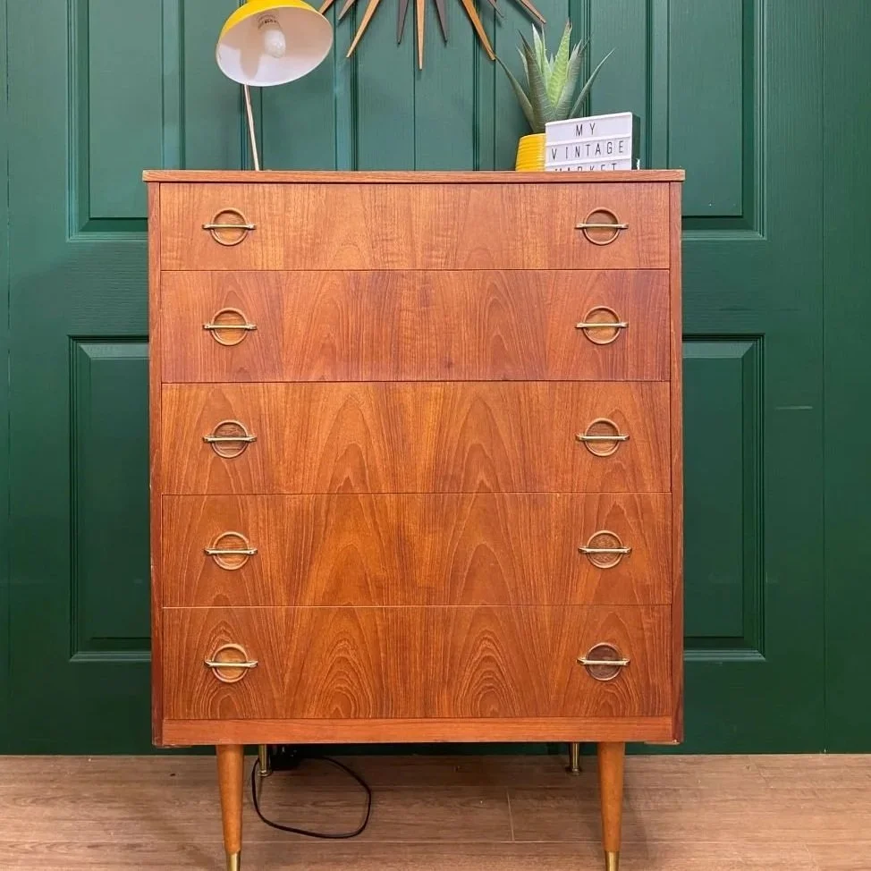 Mid century 1960s Austinsuite teak chest of drawers