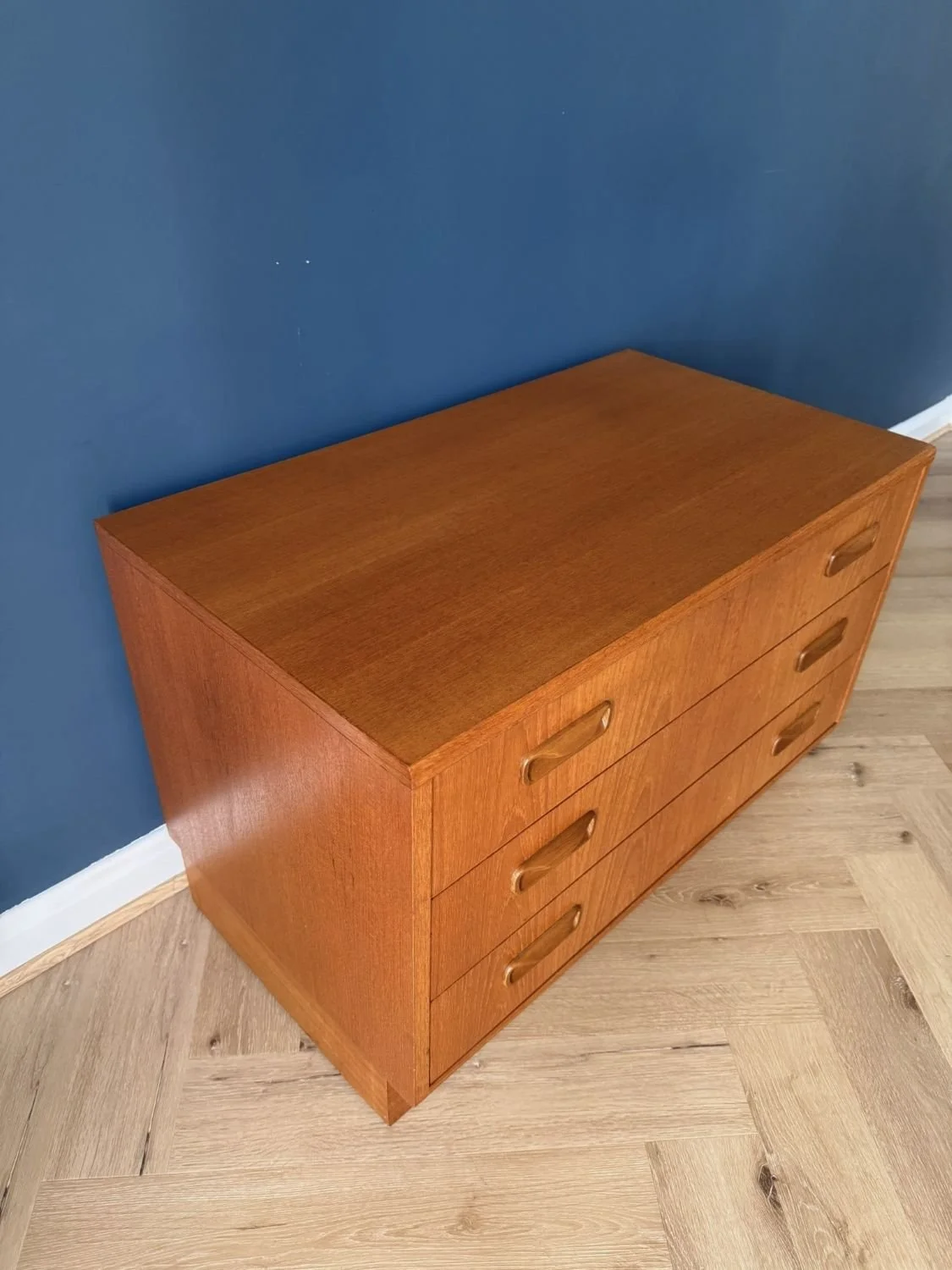 Vintage mid century G Plan E Gomme Fresco teak chest of drawers
