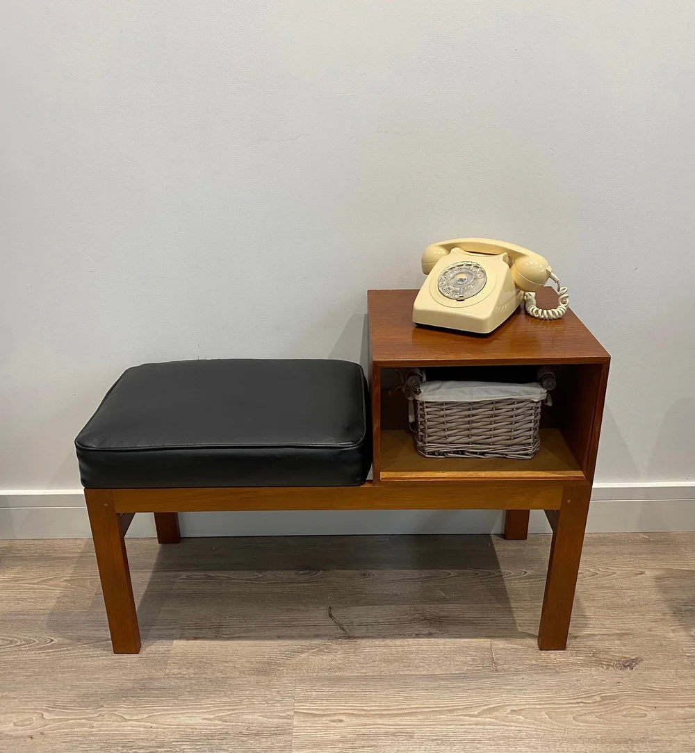 Vintage mid century teak telephone table — My Vintage Market Vintage  shop, up-cycled furniture, bespoke Sell your vintage items