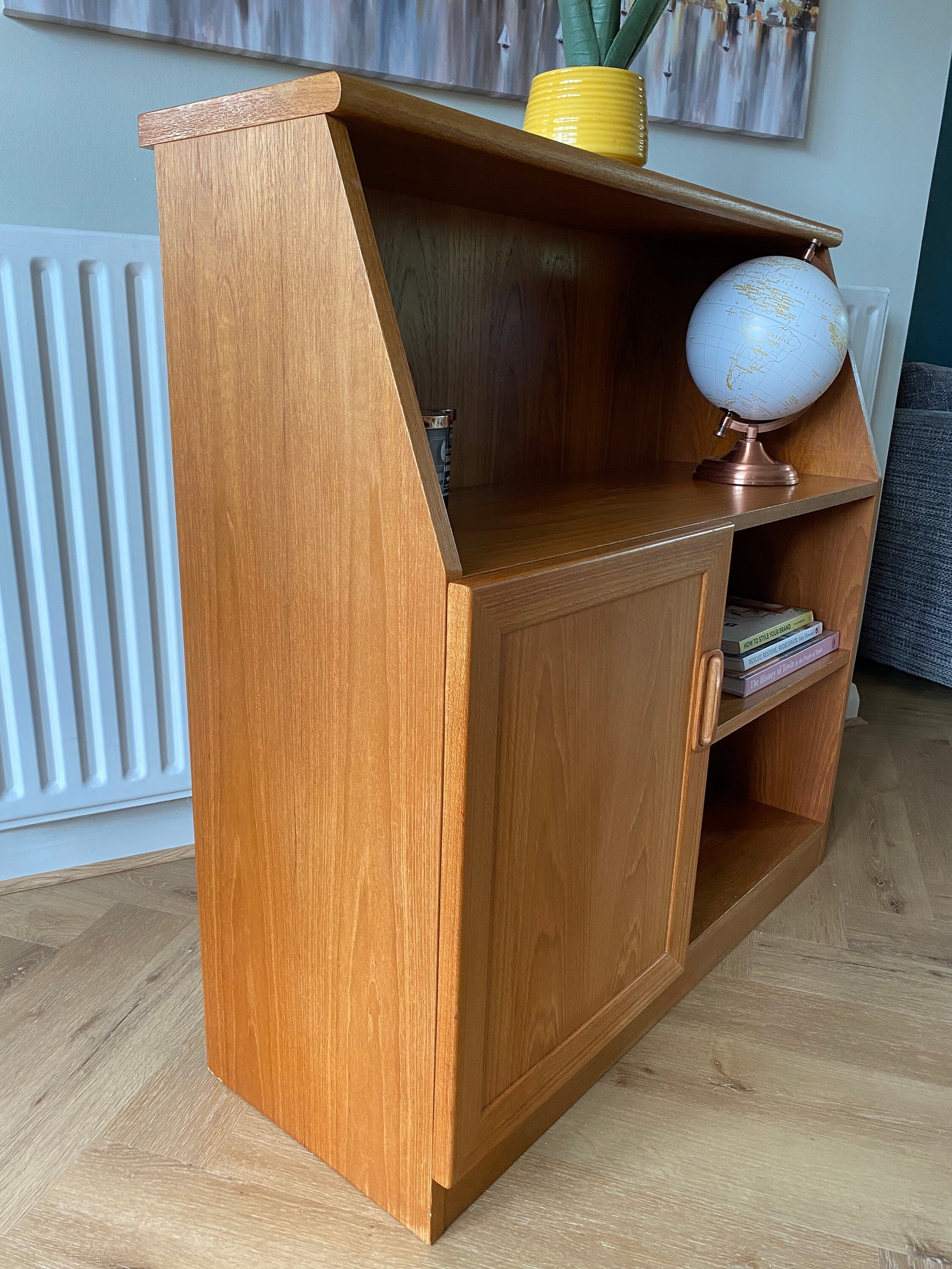 Mid Century G Plan Fresco Small Teak Bookcase