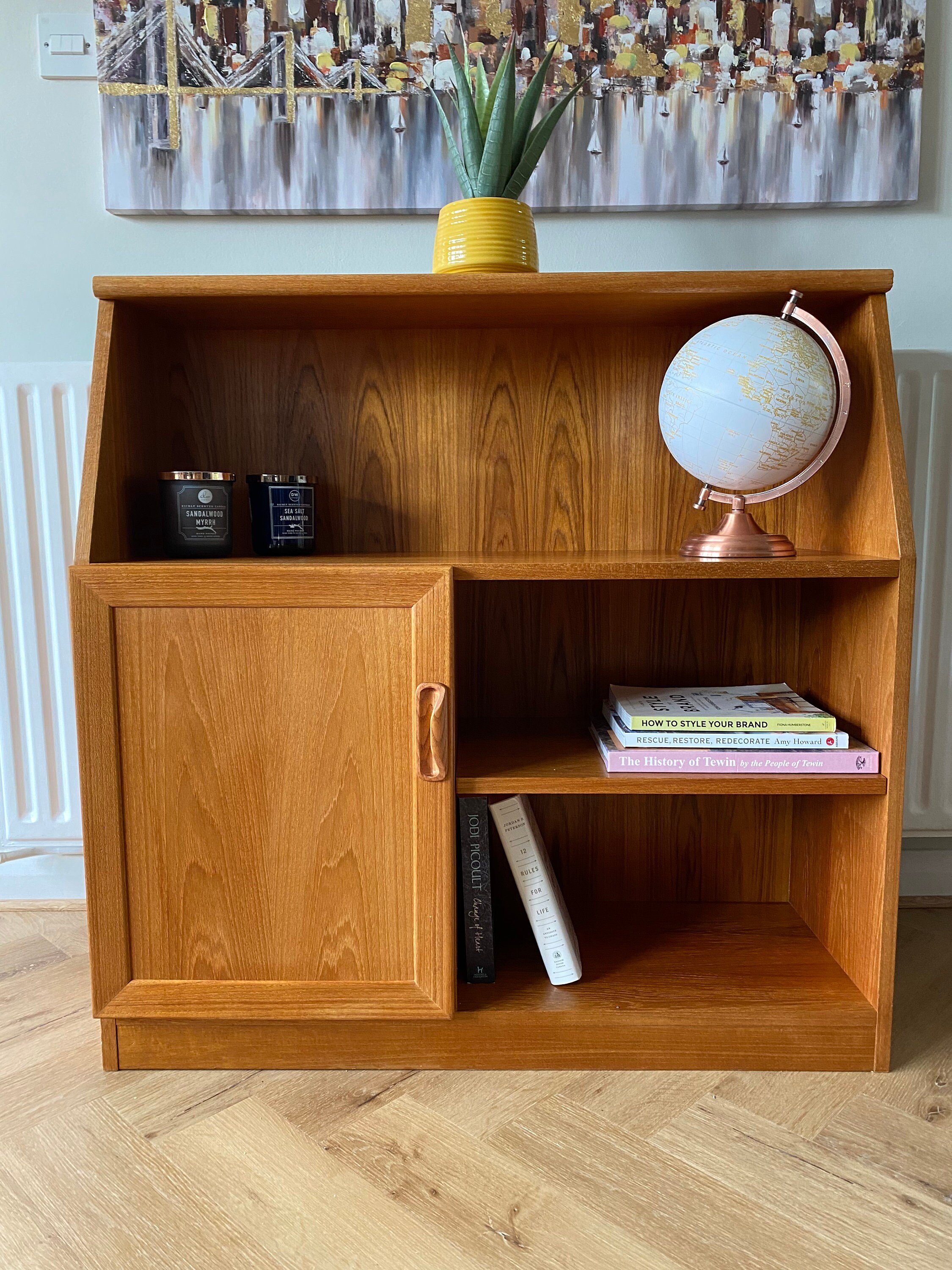 Mid Century G Plan Fresco Small Teak Bookcase