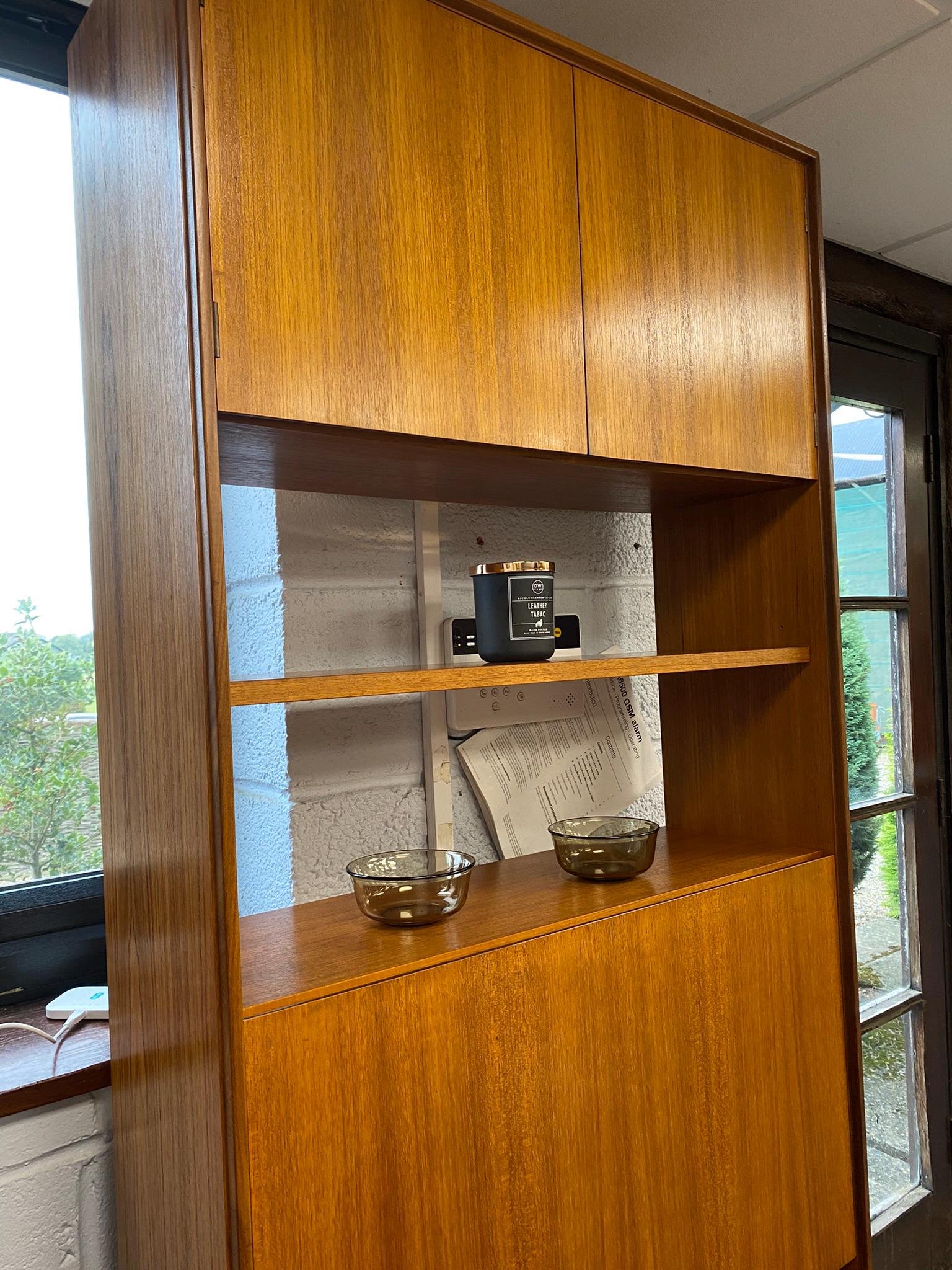 Mid century Danish style G Plan ‘Form 5’ bookcase modular wall unit