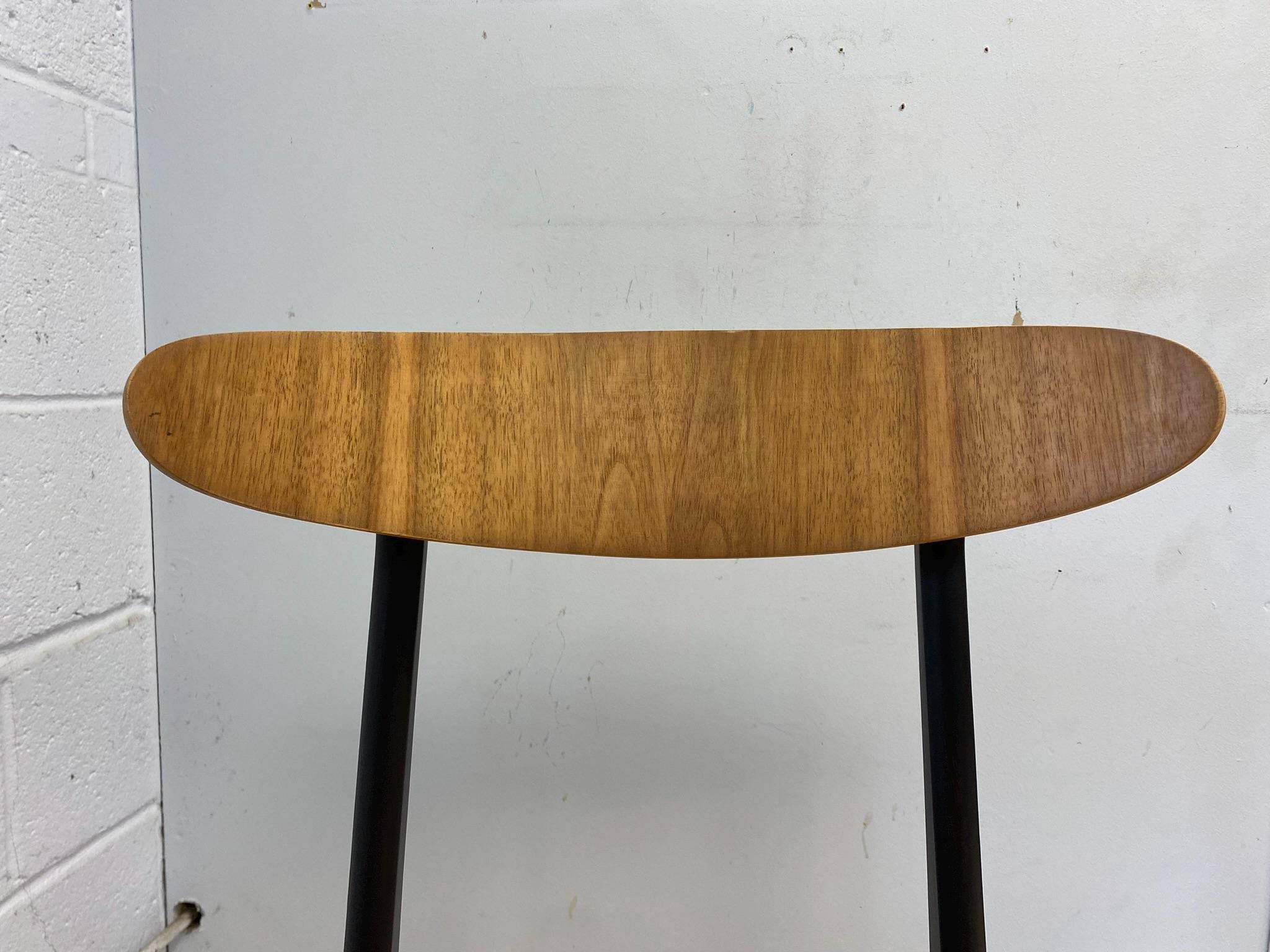 Restored and restyled mid century Danish style teak extending table and four butterfly style chairs