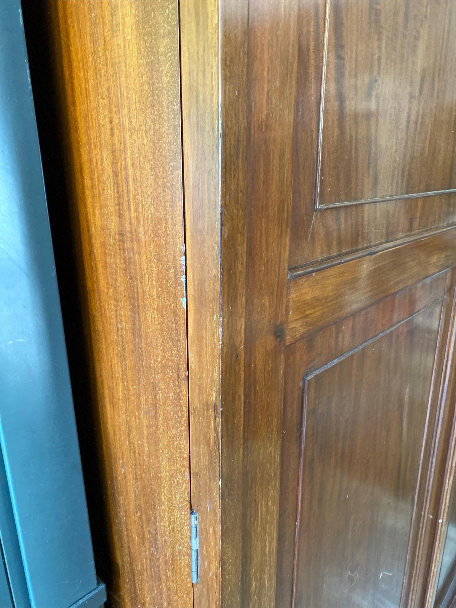 Edwardian Mahogany Double Gentleman’s Wardrobe